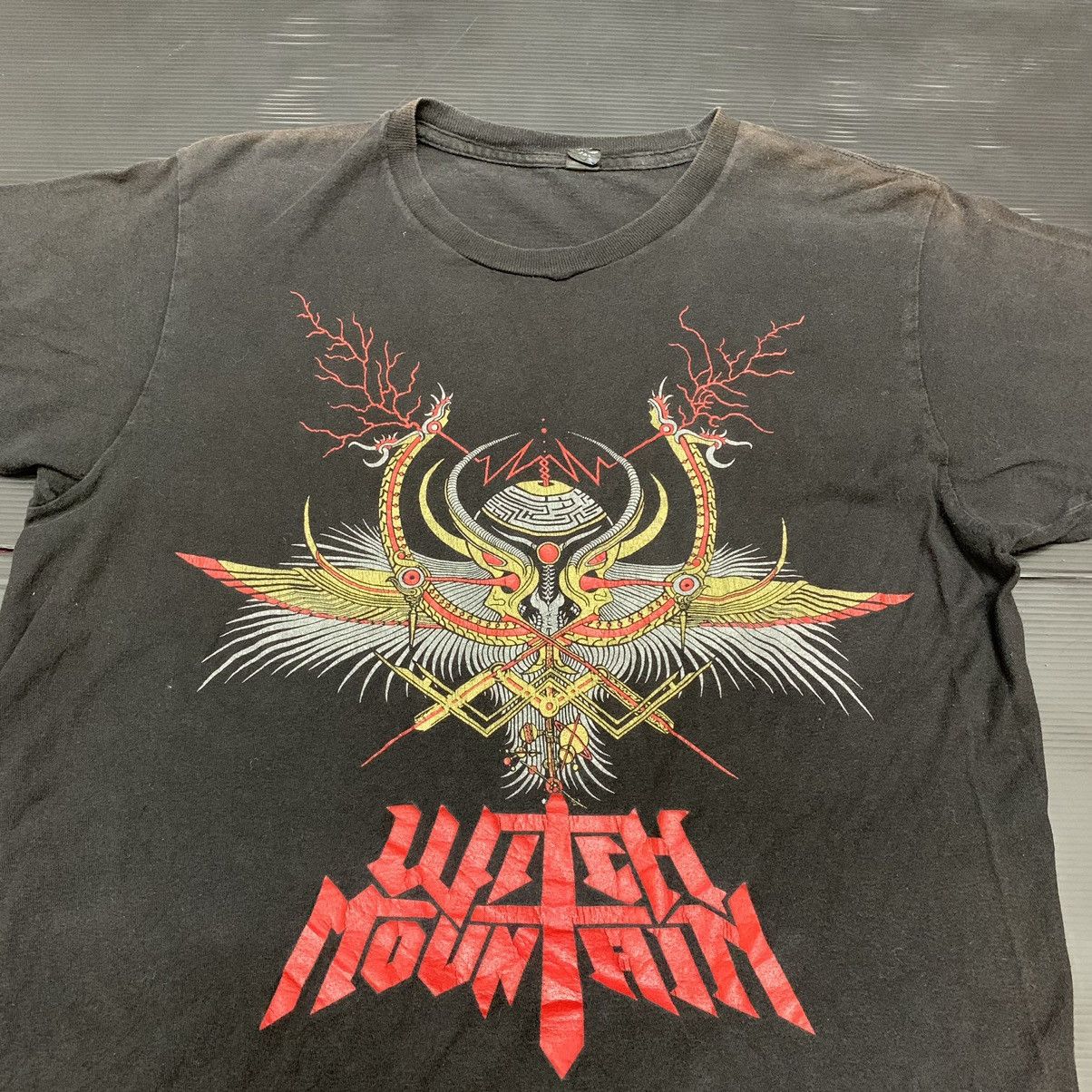 Band Tees Thrashed Faded Witch Mountain Doom Metal Band Tee Size US M / EU 48-50 / 2 - 3 Thumbnail