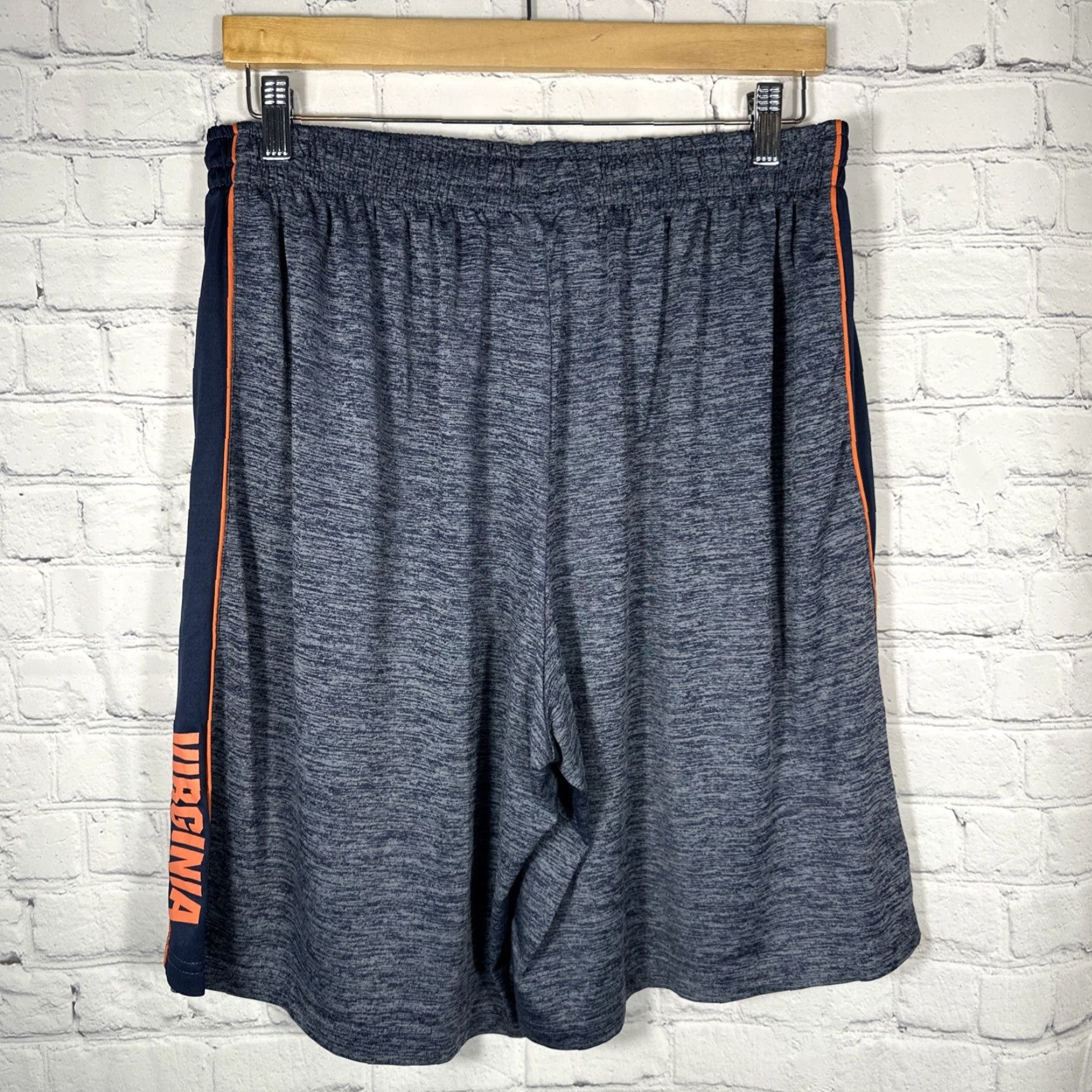 Vintage Virginia Cavaliers UVA Shorts Mens XL Stadium Athletics Elastic Waist Pockets Heather Gray Football University Sweat Size US 36 / EU 52 - 5 Thumbnail