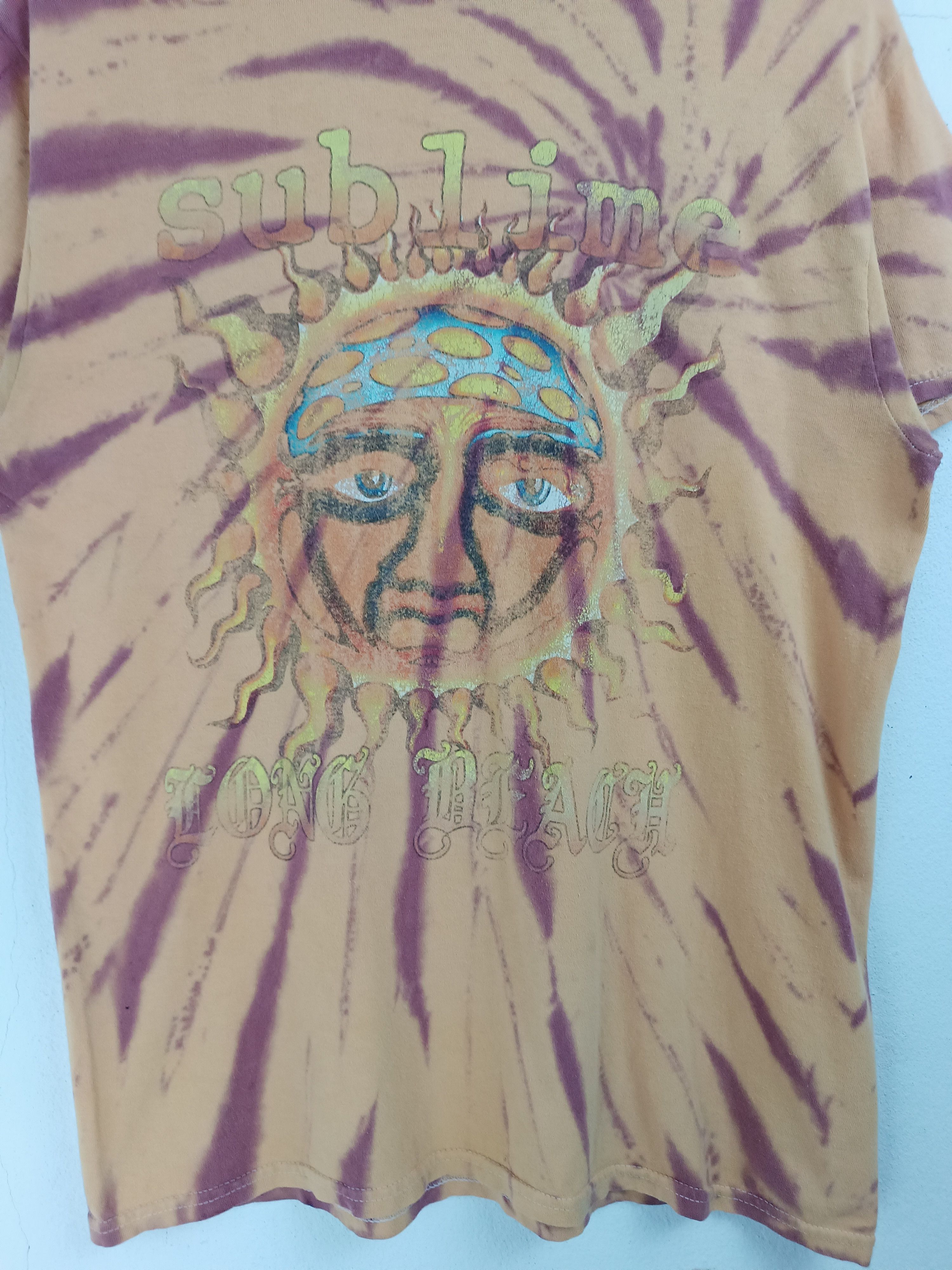 Vintage VINTAGE Y2K SUBLIME LONG BEACH SUN LOGO TIE DYE SKA PUNK Size US M / EU 48-50 / 2 - 8 Thumbnail