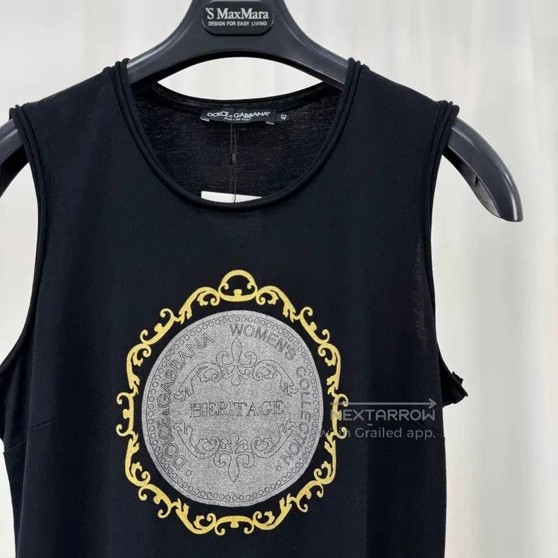 Dolce & Gabbana Dolce&Gabbana Printed Sleeveless Top. Size US L / EU 52-54 / 3 - 3 Thumbnail