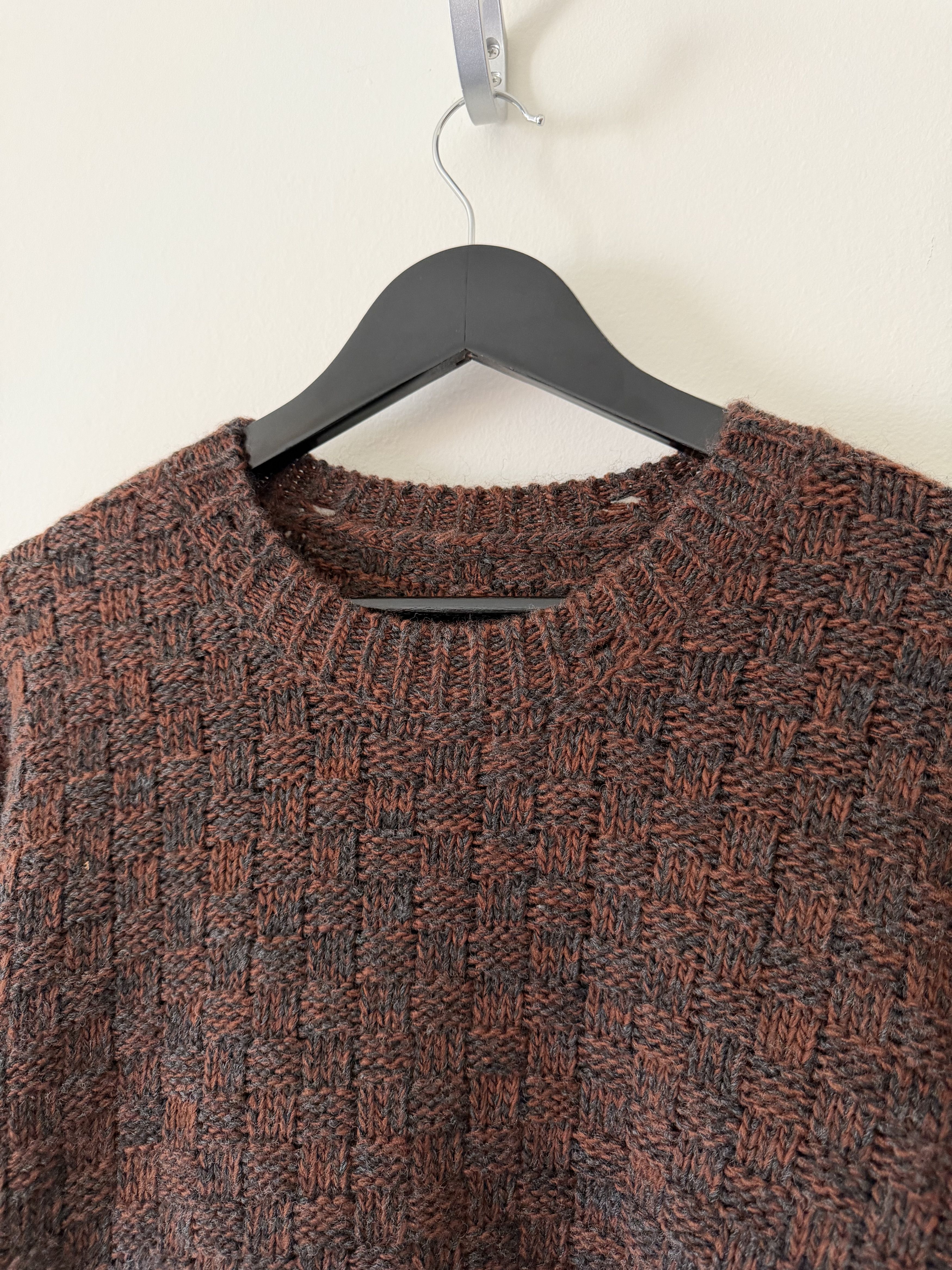 MM6 MM6 Maison Margiela Distressed Wool Sweater in Brown Size US XL / EU 56 / 4 - 2 Thumbnail
