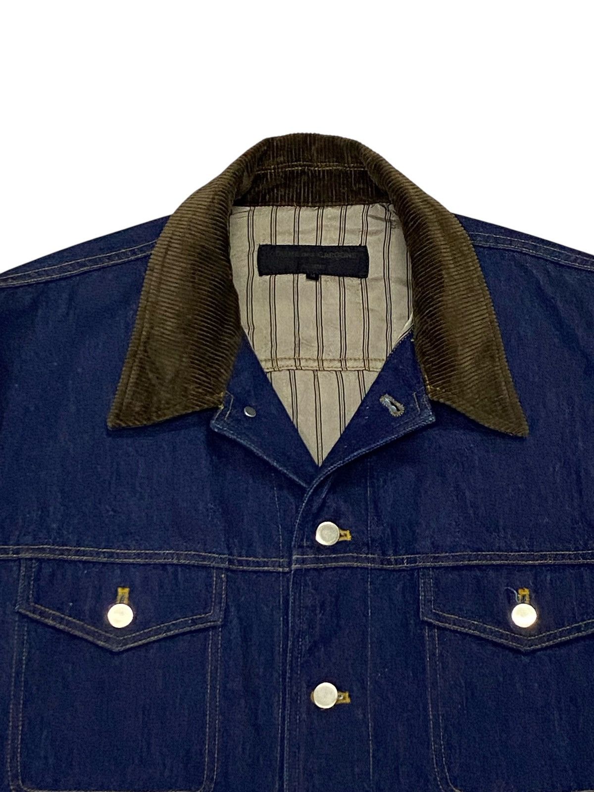 Comme des Garcons Rare🔥Vintage Comme Des Garçons Homme Denim Jacket Size US M / EU 48-50 / 2 - 10 Thumbnail
