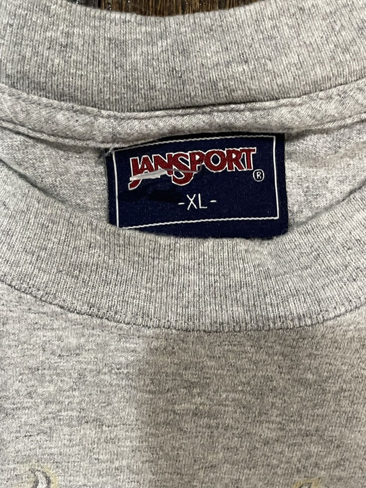 Jansport 90s grey Landsport cotton vintage t-shirt Size US XL / EU 56 / 4 - 3 Thumbnail