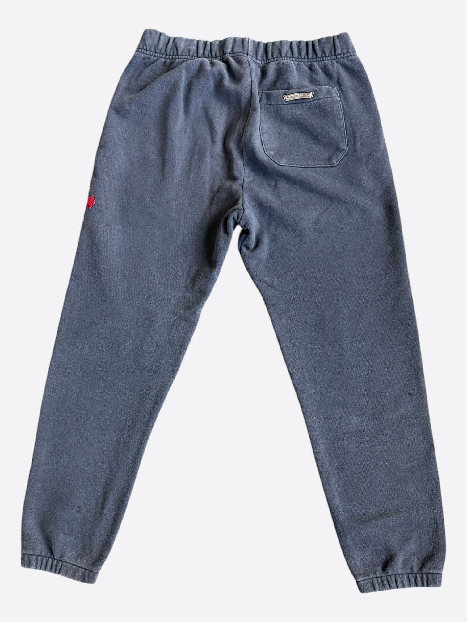 Chrome Hearts Navy & Red Triple Cross Patch Paper Jam Sweatpants Size US 32 / EU 48 - 2 Thumbnail