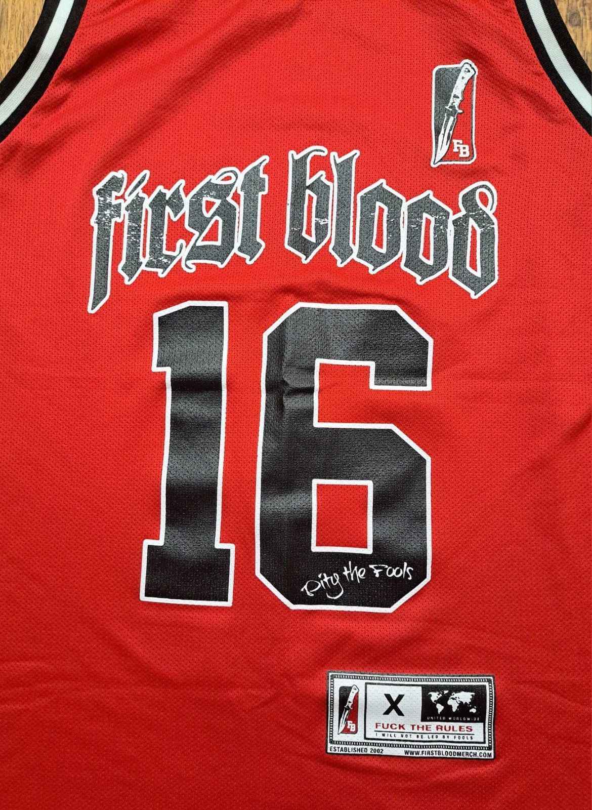 Band Tees FIRST BLOOD x FUCK THE RULES x Jersey 2016 Size US XXL / EU 58 / 5 - 3 Thumbnail