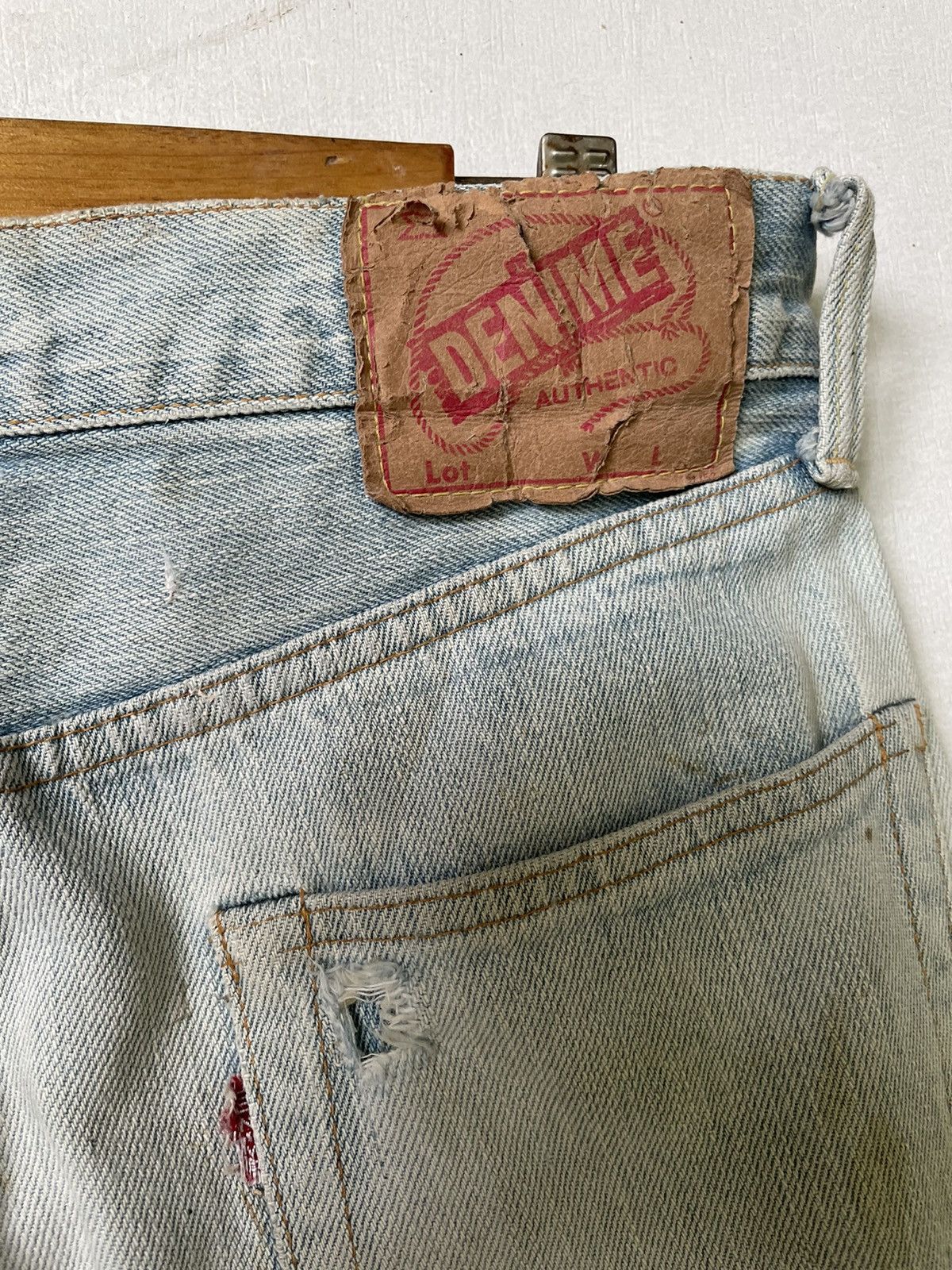 Denime × Japanese Brand × Vintage Vintage Denime Light Washed Style Jean Size US 30 / EU 46 - 9 Thumbnail