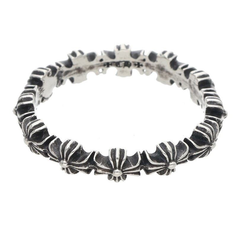 Chrome Hearts Chrome Hearts Tiny ECH Plus Band Silver Ring Size ONE SIZE - 1 Thumbnail