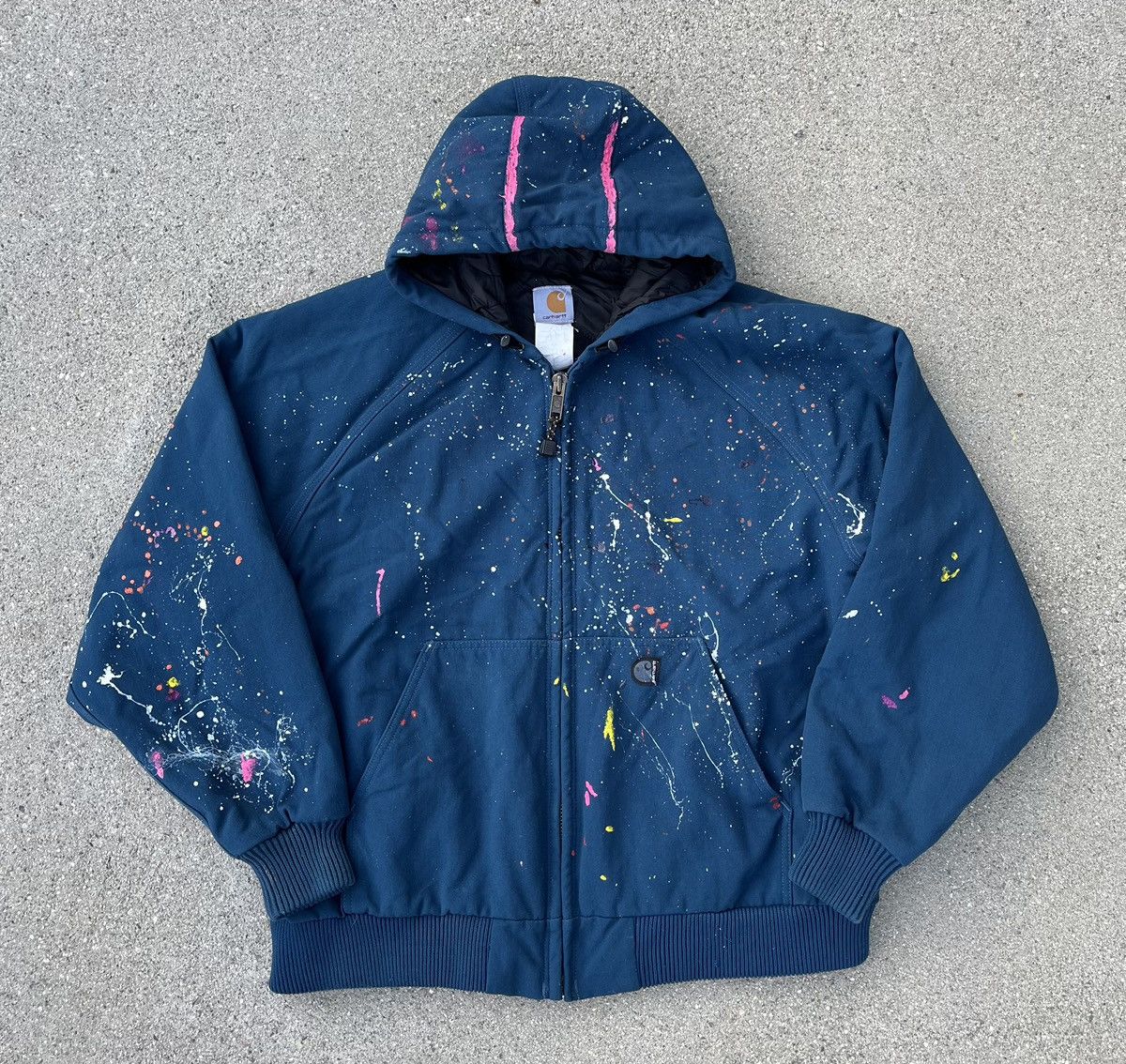 Carhartt × Japanese Brand Custom Carhartt Jacket Distressed Quilt Lining J140 Size US XL / EU 56 / 4 - 1 Thumbnail