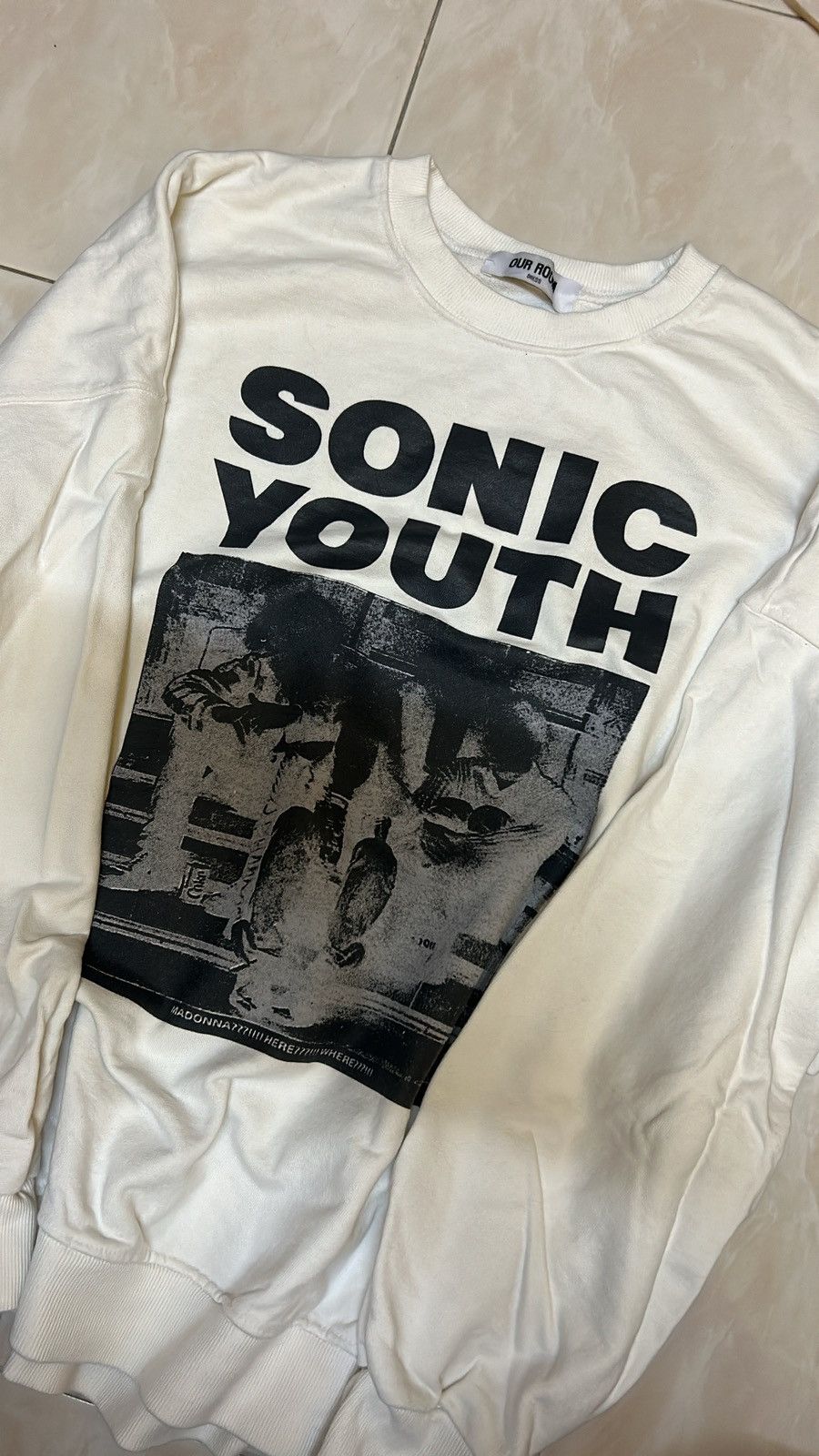 Band Tees SWEATSHIRT BAND SONIC YOUTH Size US XXL / EU 58 / 5 - 2 Thumbnail