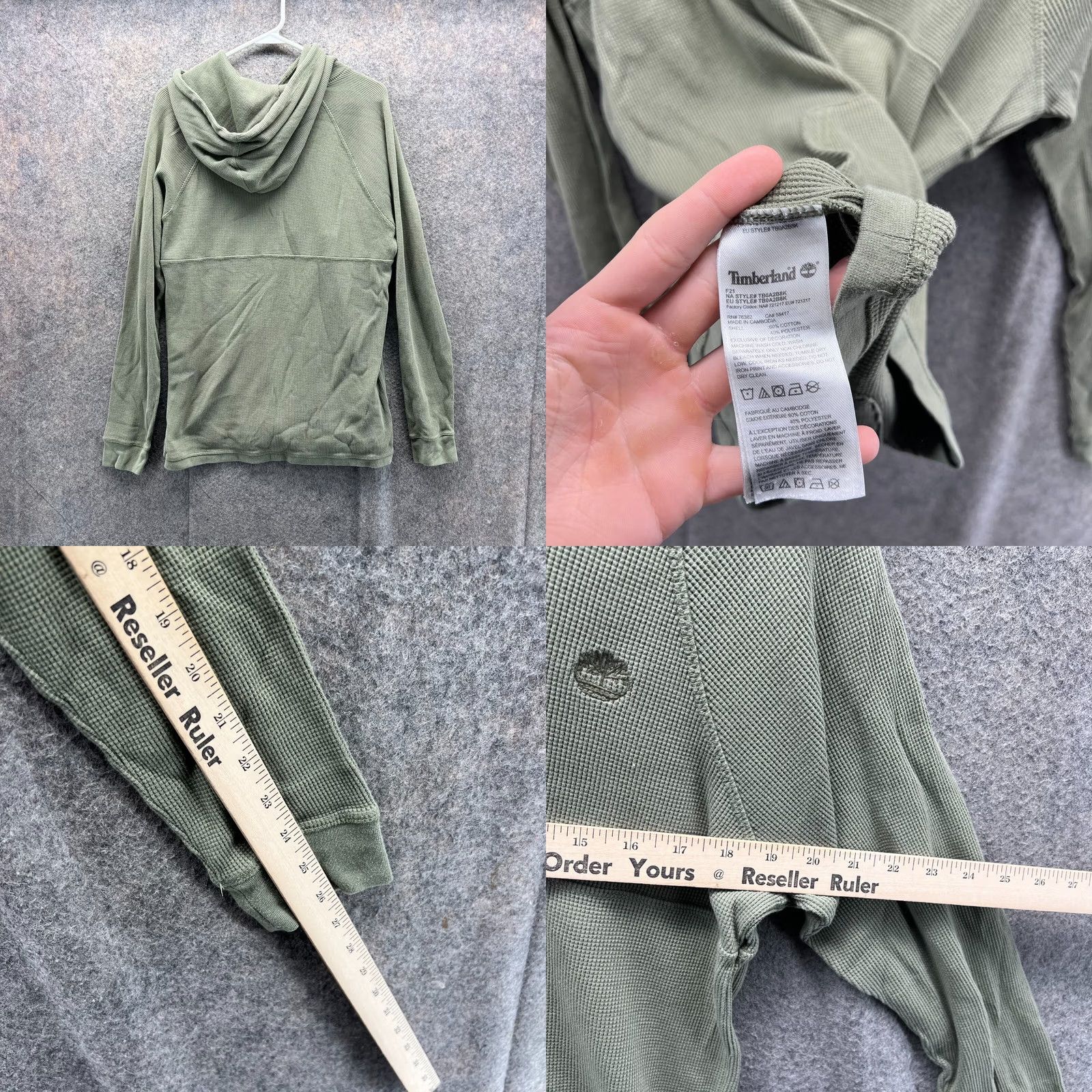 Timberland VINTAGE Timberland Sweater Men Large Adult Green Hoodie Pullover Fleece Jacket Casual Size US L / EU 52-54 / 3 - 8 Thumbnail
