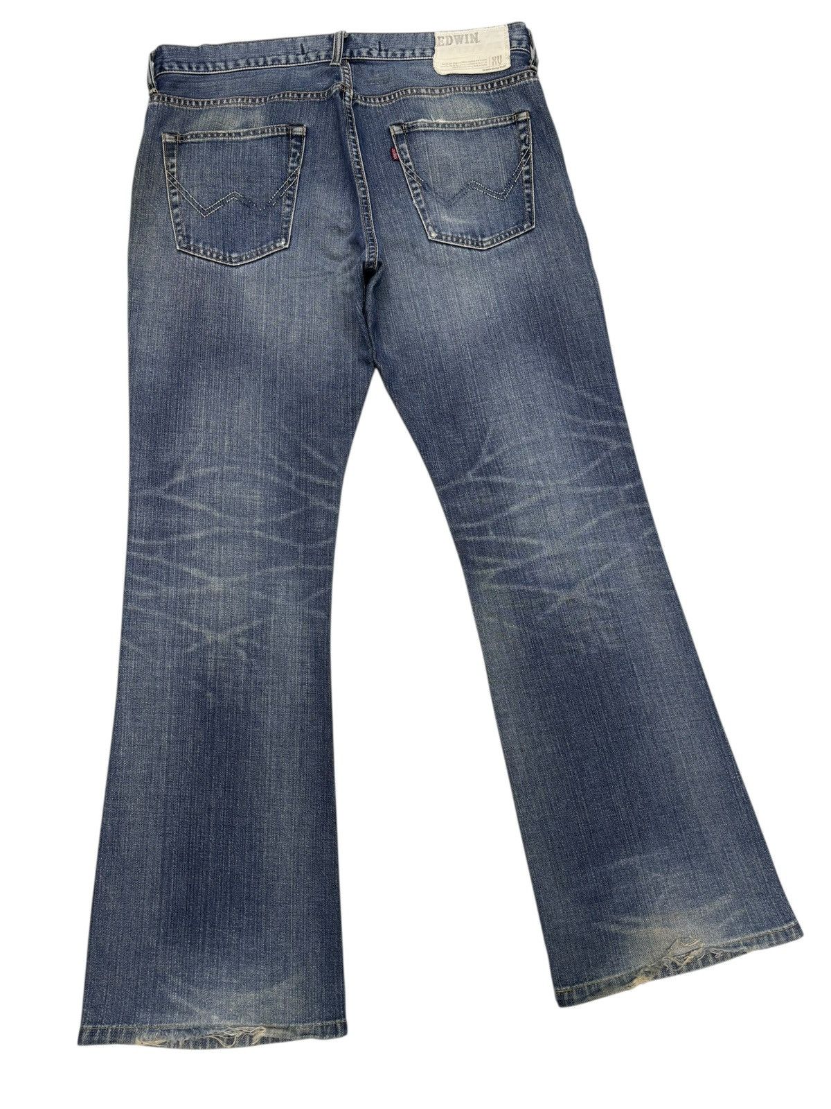 Le Grande Bleu (L.G.B.) EDWIN EXCLUSIVE VINTAGE MODEL FLARED BOOTCUT DENIM JEANS Size US 35 - 4 Thumbnail