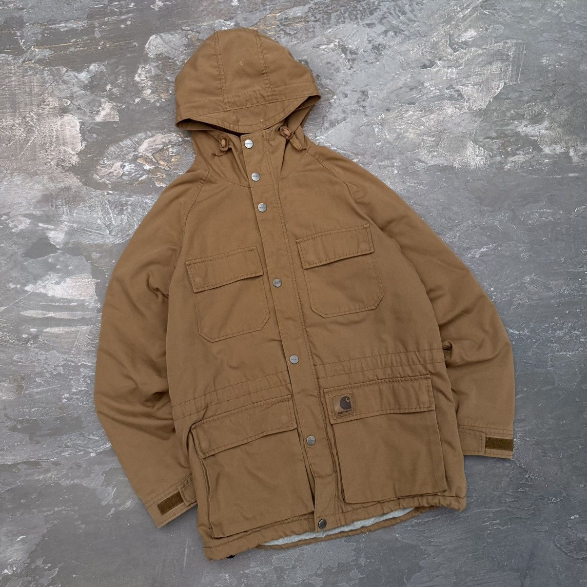 Carhartt Carhartt Vintage 00s Mosley Duck Brown Work Parka Jacket Y2K Size US M / EU 48-50 / 2 - 2 Thumbnail
