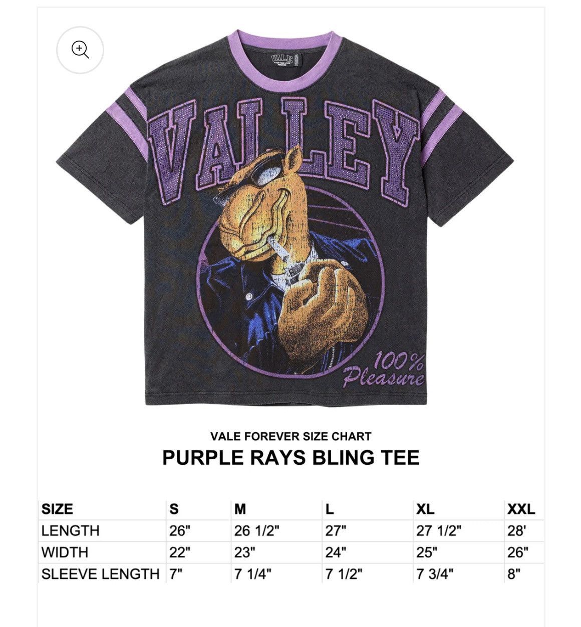 Vale Vale Purple Rays Bling Camel Tee Size US L / EU 52-54 / 3 - 3 Thumbnail