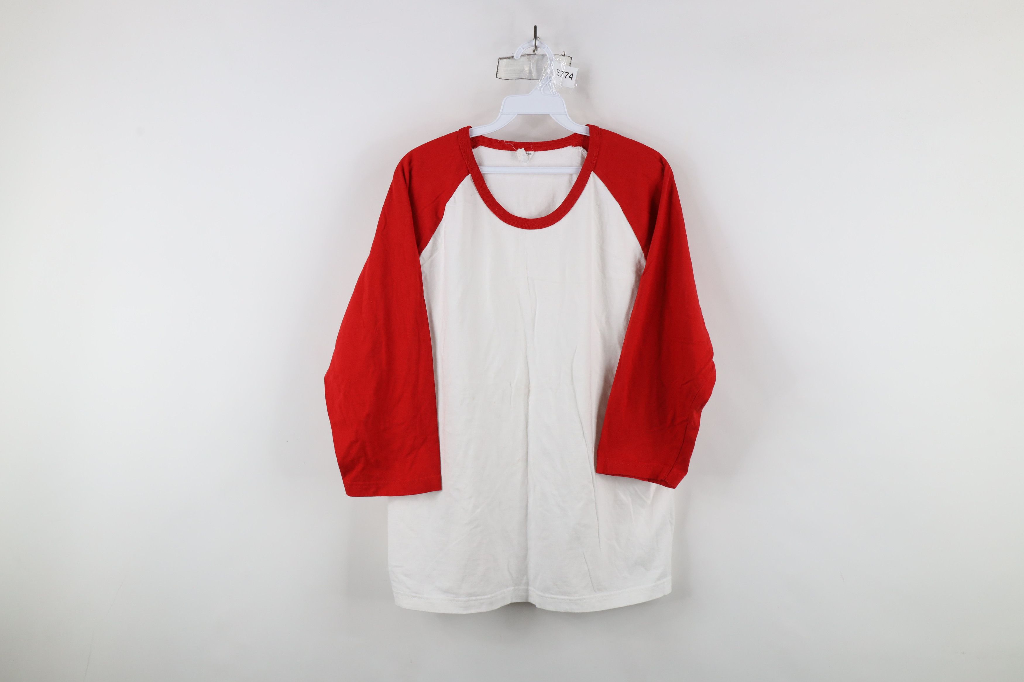Vintage Vintage 90s Y2K Streetwear Block 3/4 Sleeve Raglan T-Shirt Size US L / EU 52-54 / 3 - 1 Thumbnail