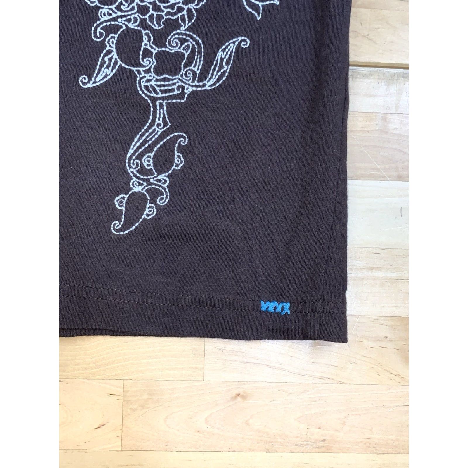 Vintage VINTAGE Downward Spiral T Shirt Mens L Brown Embroidered Wings Grunge 10999 Size US L / EU 52-54 / 3 - 4 Thumbnail