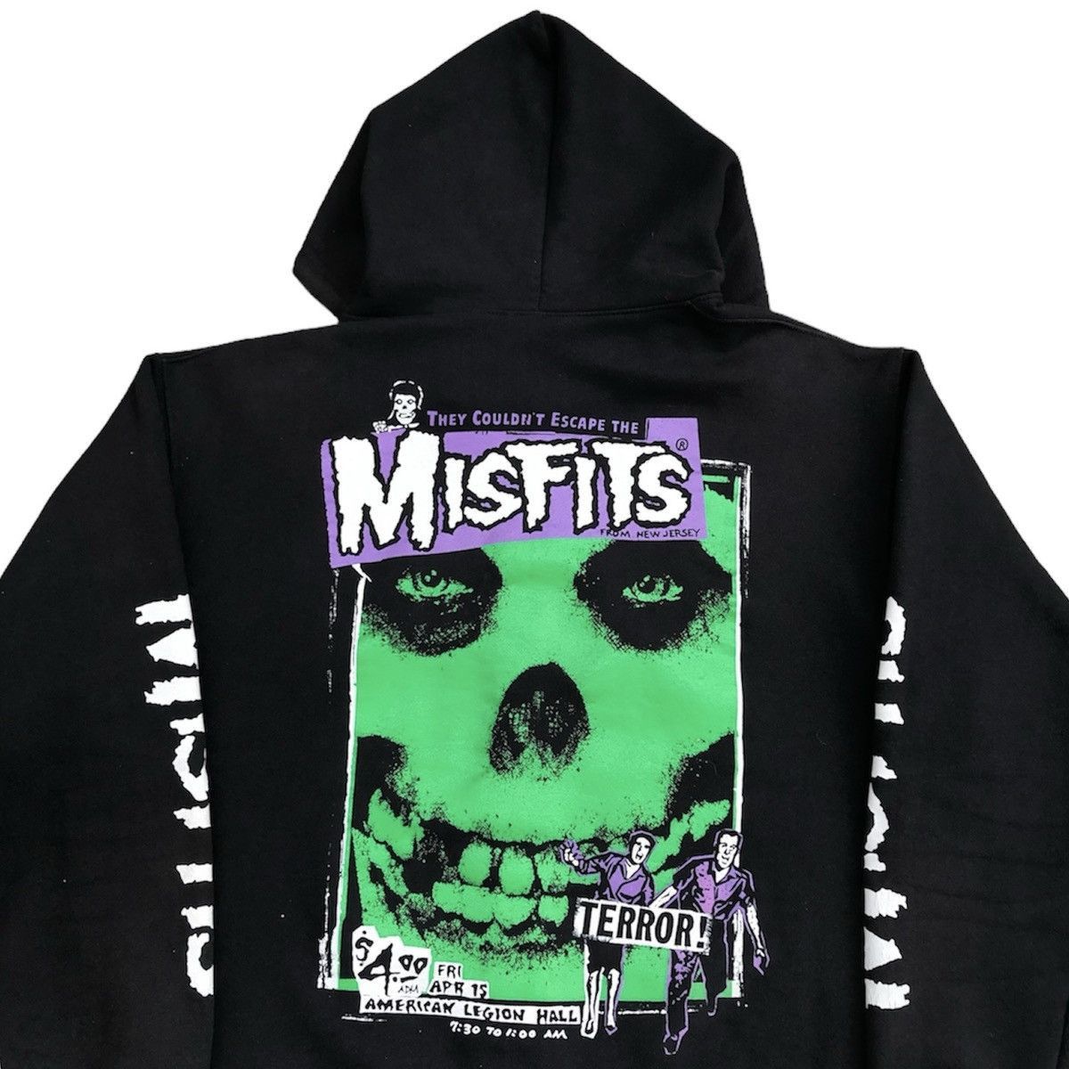 Misfits Vintage Misfits Terror Punk Rock Band Zip Up Hoodie Band Size US XXL / EU 58 / 5 - 4 Thumbnail