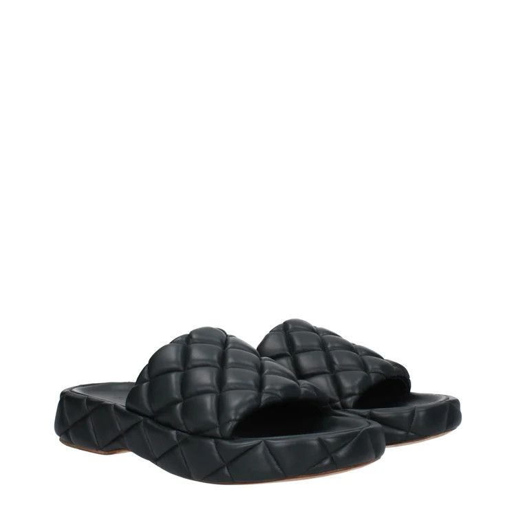 Bottega Veneta o1n1vont0425 Padded Sandals in Inkwell Size US 12 / EU 45 - 2 Thumbnail