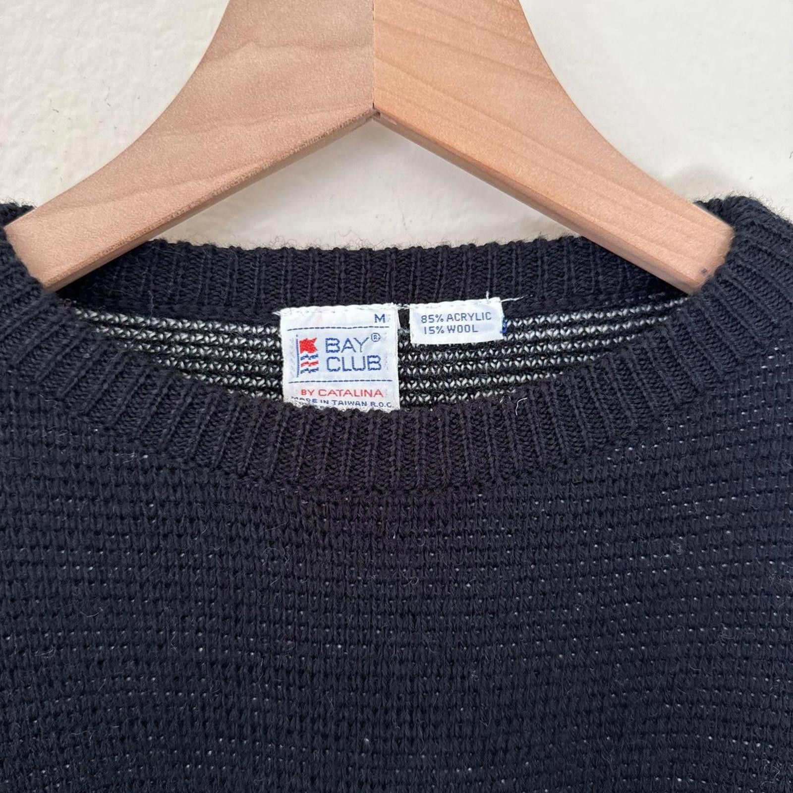 Catalina Bay Club Sweater Women’s M Pink Oversize Wool VTG Size M / US 6-8 / IT 42-44 - 2 Thumbnail