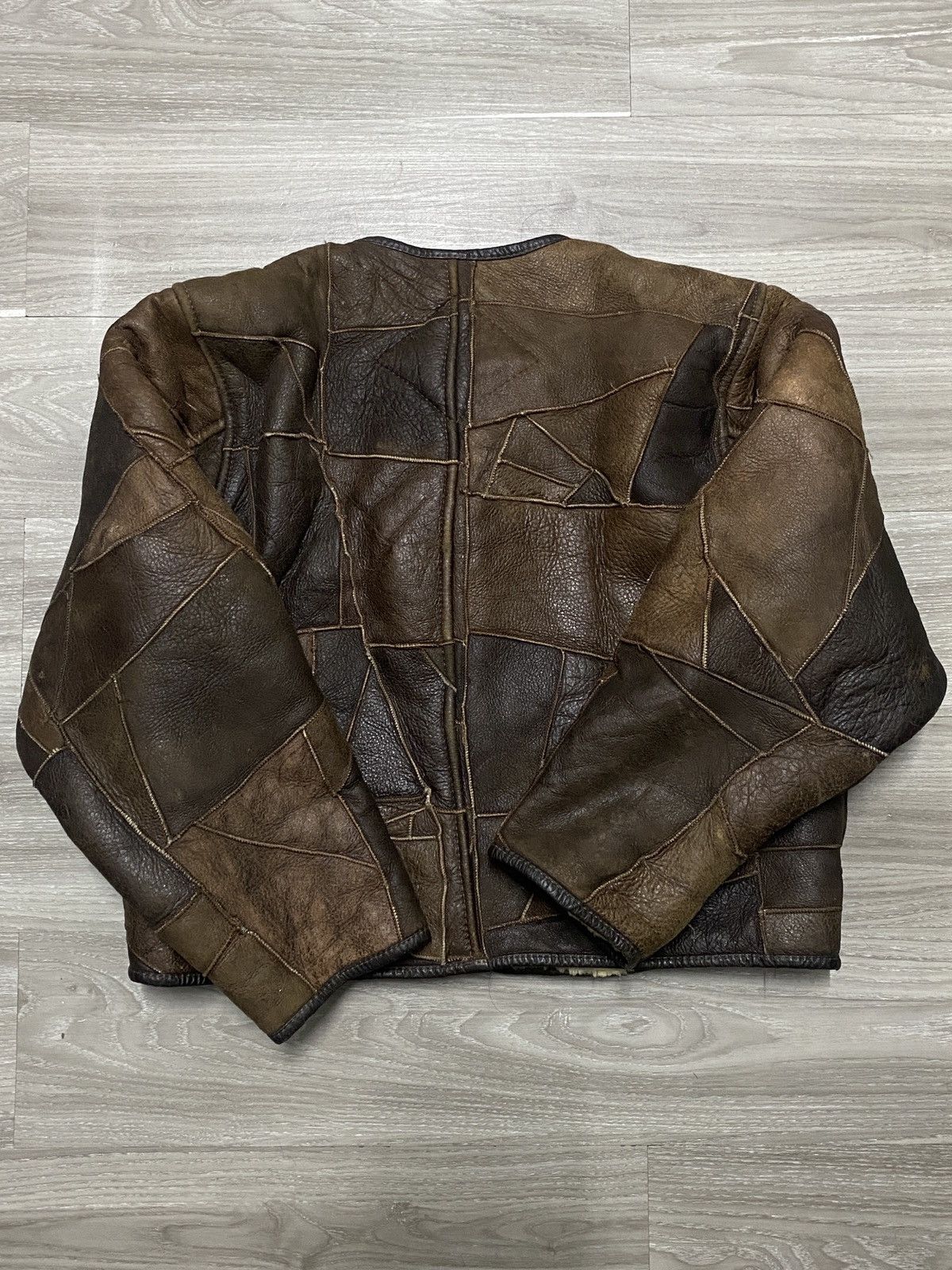 Hai Sporting Gear Hai sporting gear by Issey miyake Leather patch work jacket Size US M / EU 48-50 / 2 - 5 Thumbnail