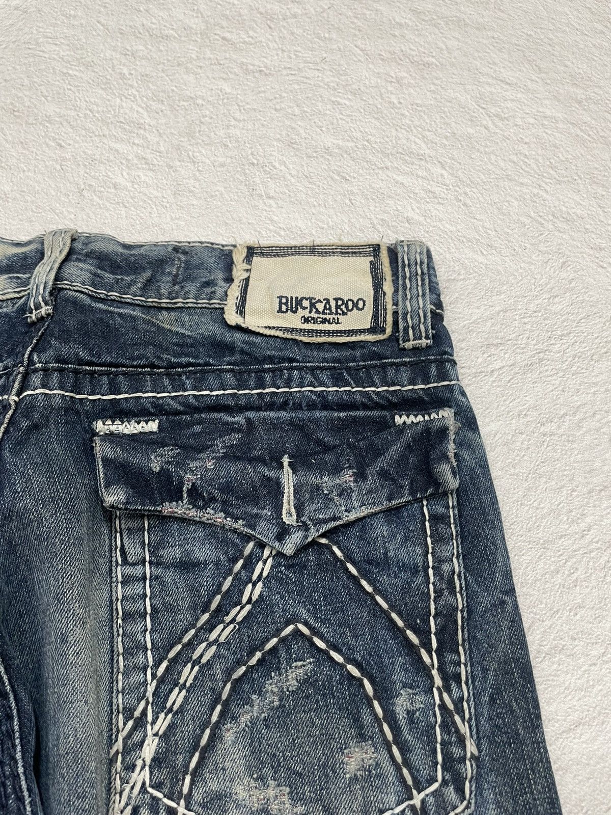 Hysteric Glamour 2000s Buckaroo Acid Washed Denim Distressed Y2K Size US 33 - 10 Thumbnail