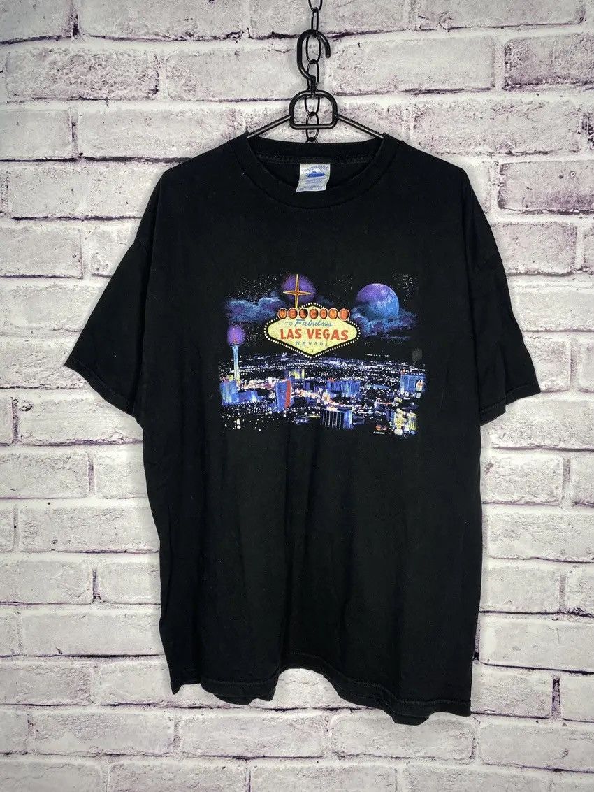 Vintage MENS Vintage 90s Streetwear Las Vegas Nevada T-Shirt Size US XL / EU 56 / 4 - 1 Thumbnail