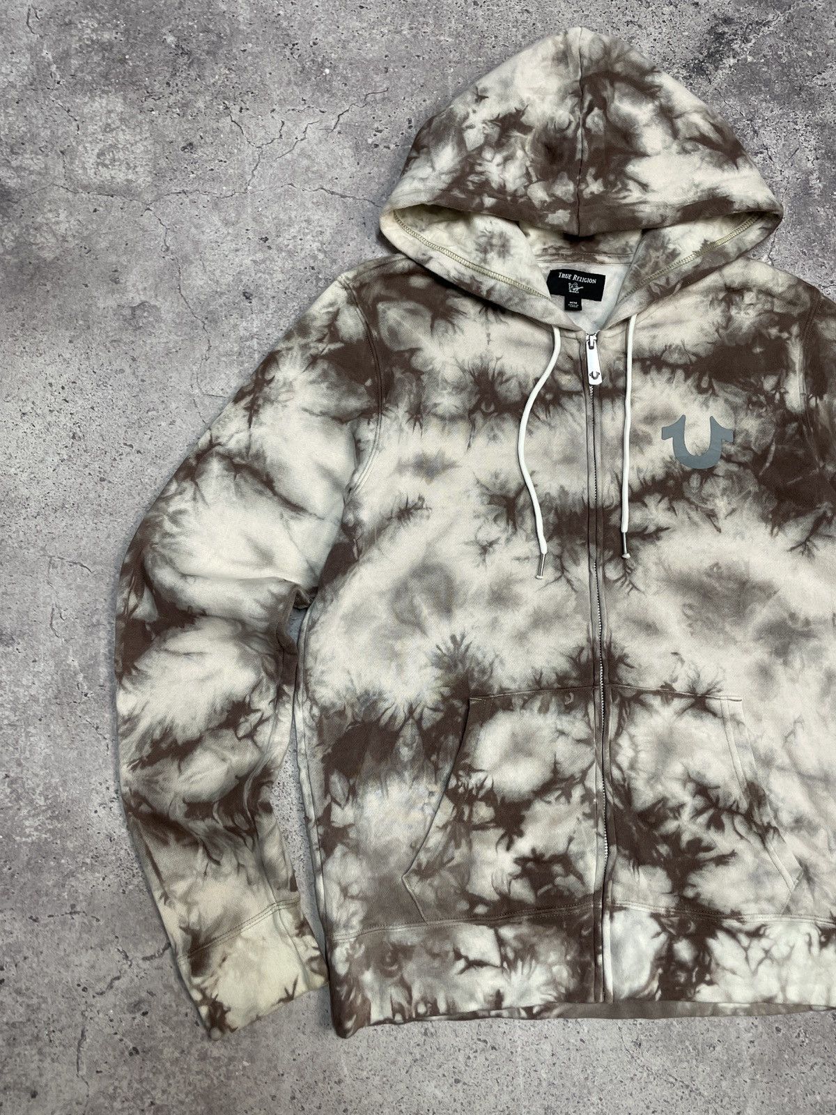 True Religion Vintage True Religion Y2K Avantgarde Tye Dye Zip Hoodie Size US M / EU 48-50 / 2 - 4 Thumbnail