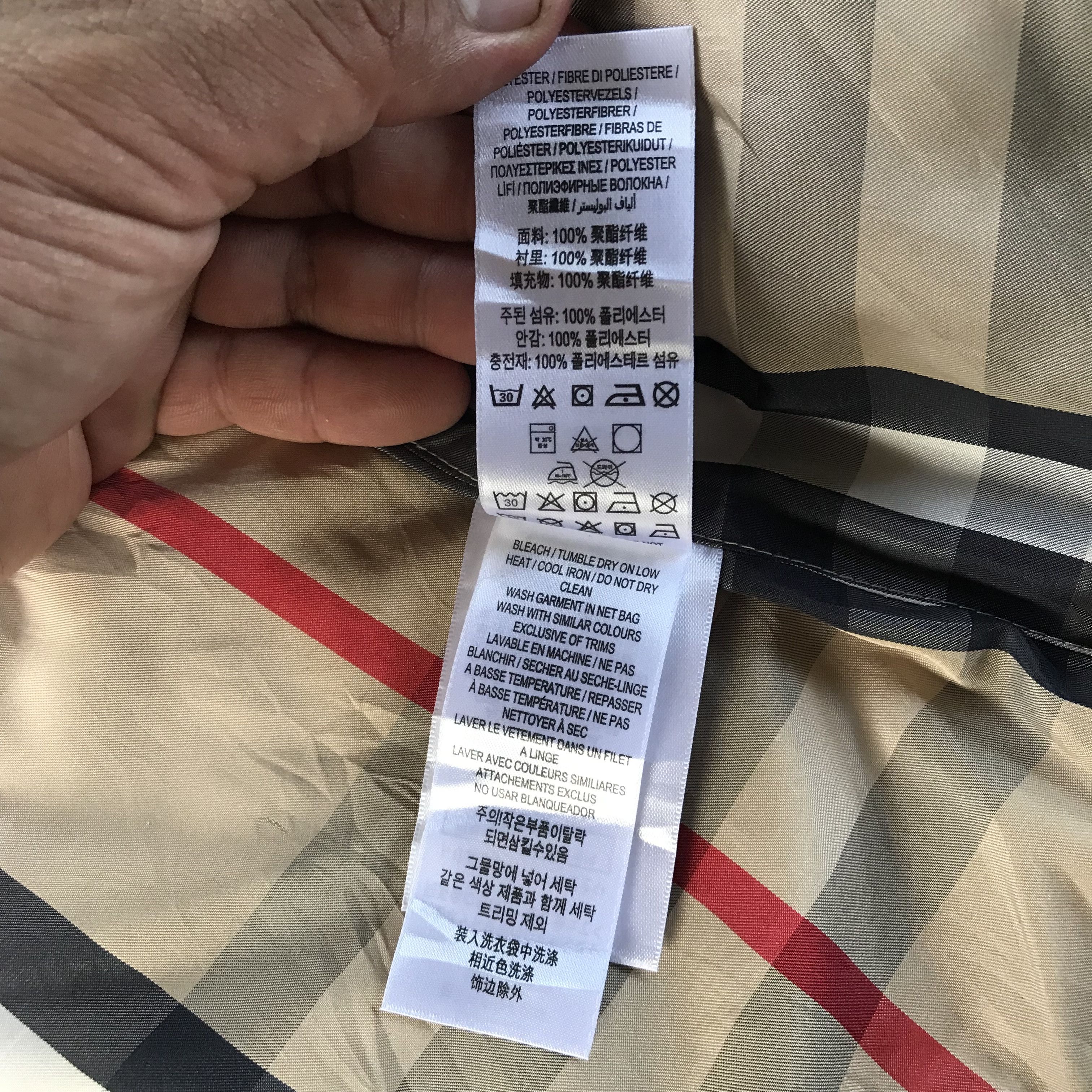 Burberry Burberry Baby Quitled Nova Check Jacket Size US XXS / EU 40 - 16 Thumbnail