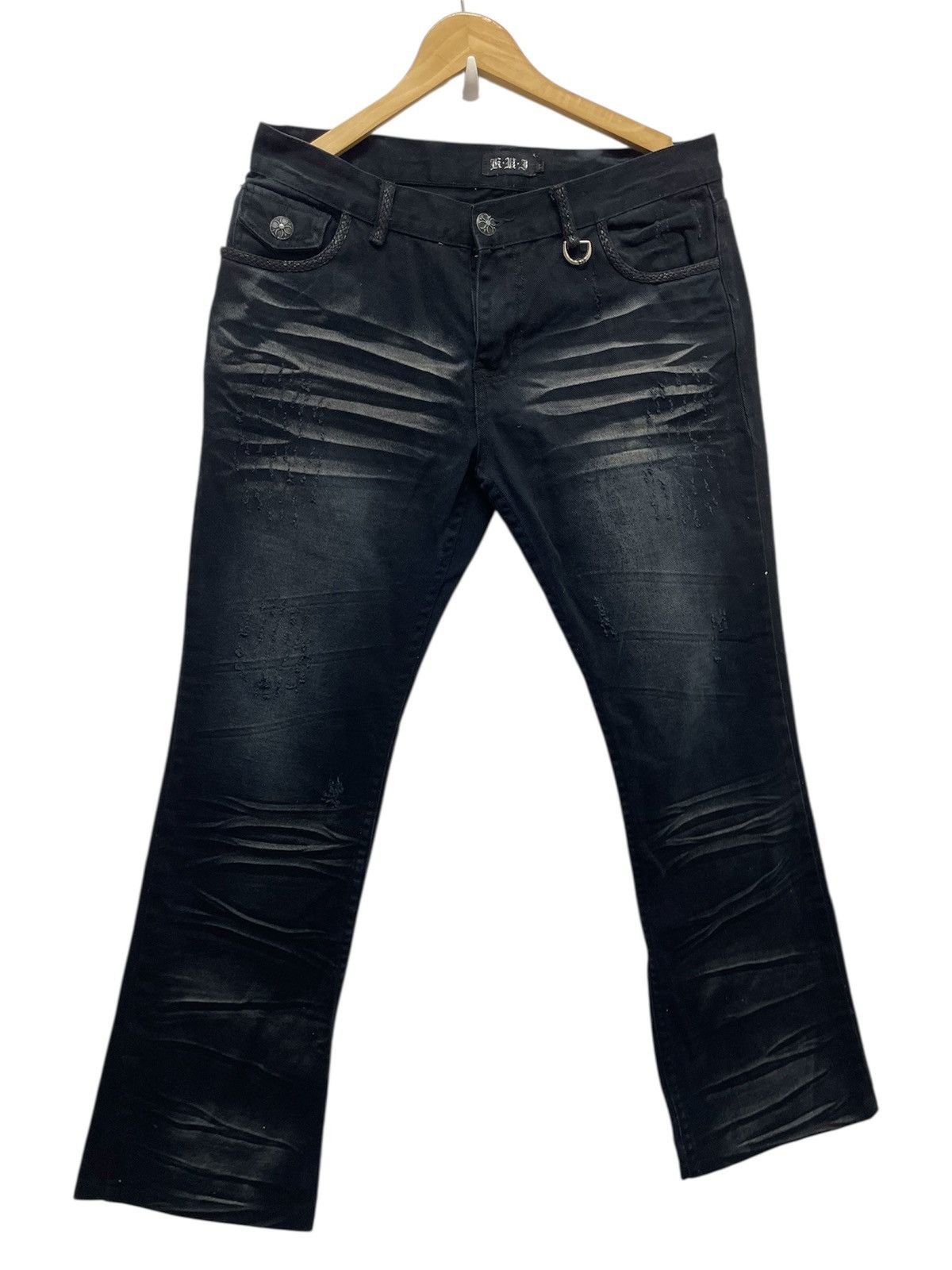 Black Flare Denim If Six Was Nine Bootcut LGB Style