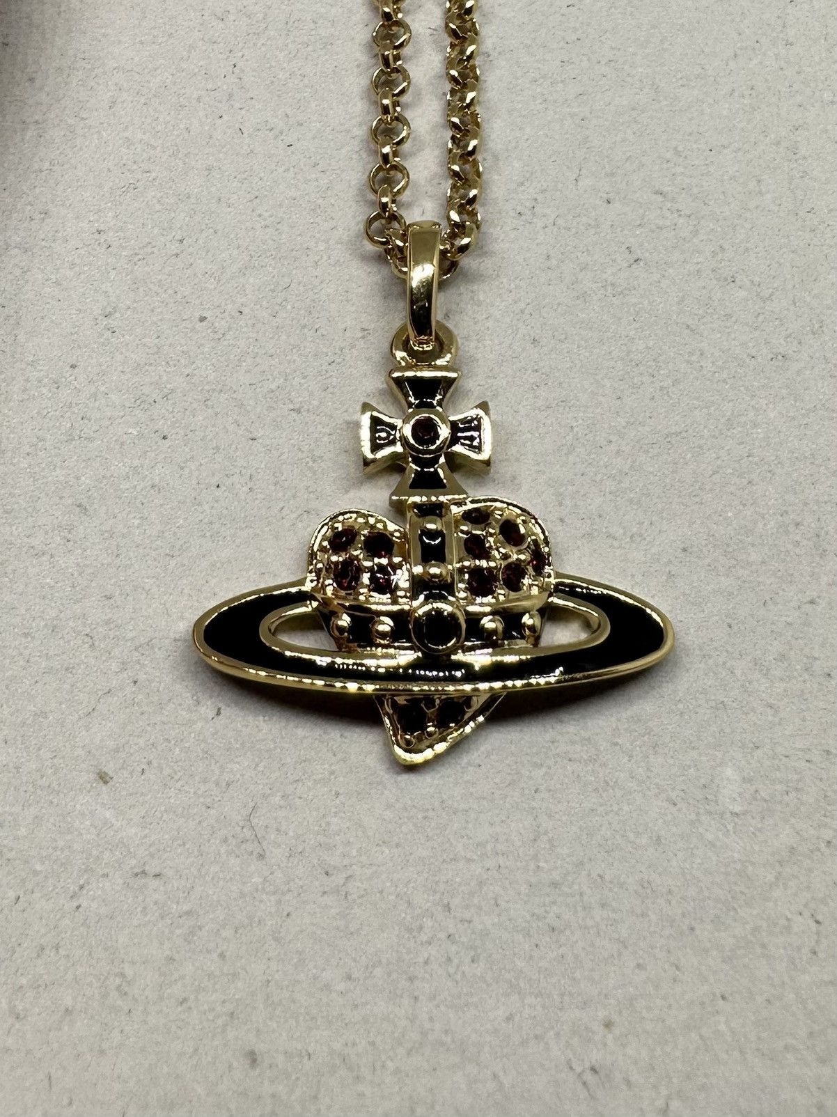 Vivienne Westwood Vivienne Westwood Reverse Heart Pendant Size ONE SIZE - 3 Thumbnail