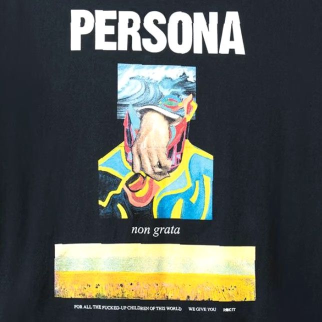 Vintage Rokit T-Shirt Mens Size M Black The Welcome Persona Non Grata For All The Fu**ed Up Give You Sz. M Size US M / EU 48-50 / 2 - 2 Thumbnail