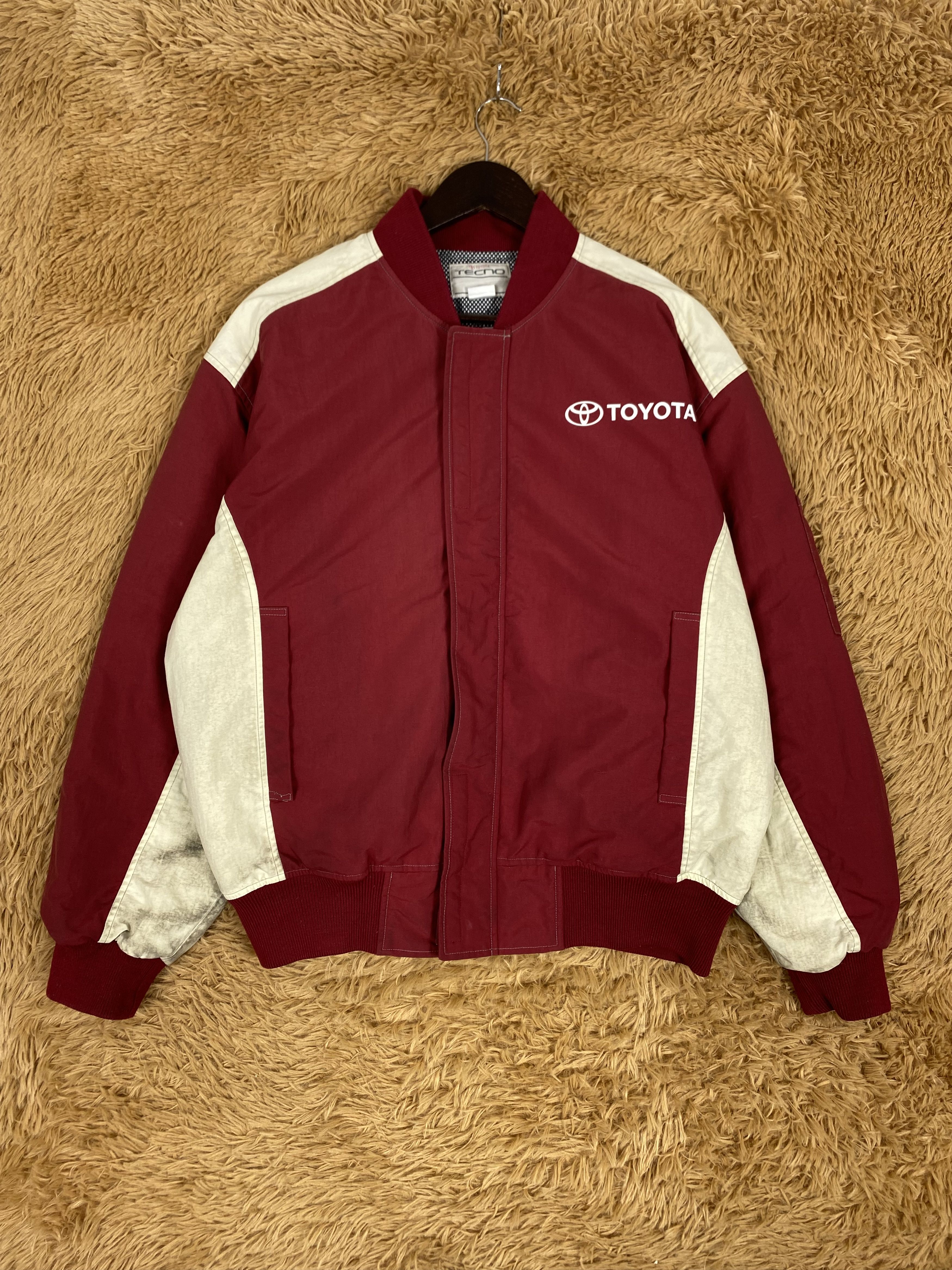 Japanese Brand Vintage Toyota Tecno Workers Bombers Jacket PJ2521 Size US L / EU 52-54 / 3 - 2 Thumbnail