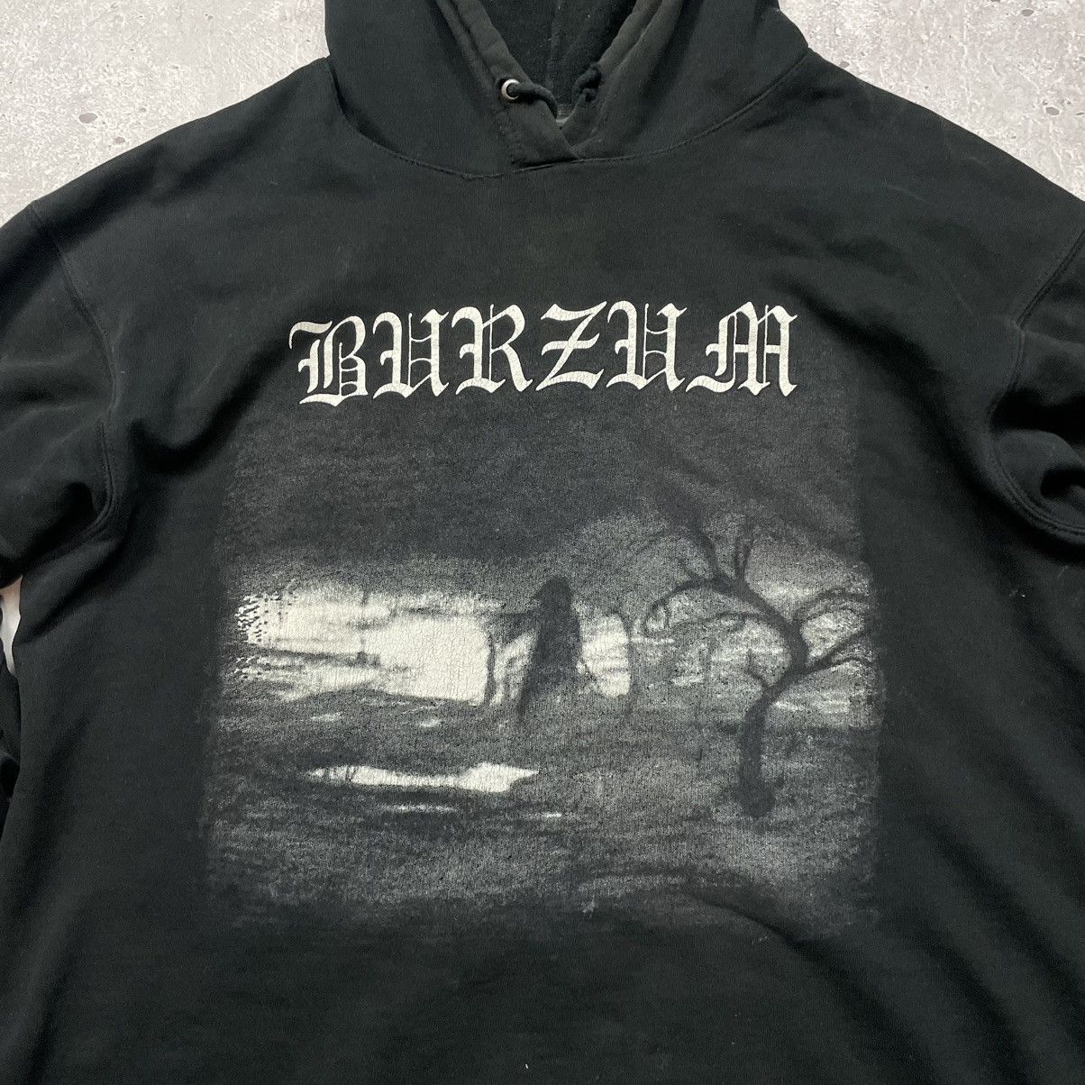Band Tees × Vintage ULTRA RARE Vintage 90’s Burzum Aske double logo hoodie Size US XL / EU 56 / 4 - 6 Thumbnail