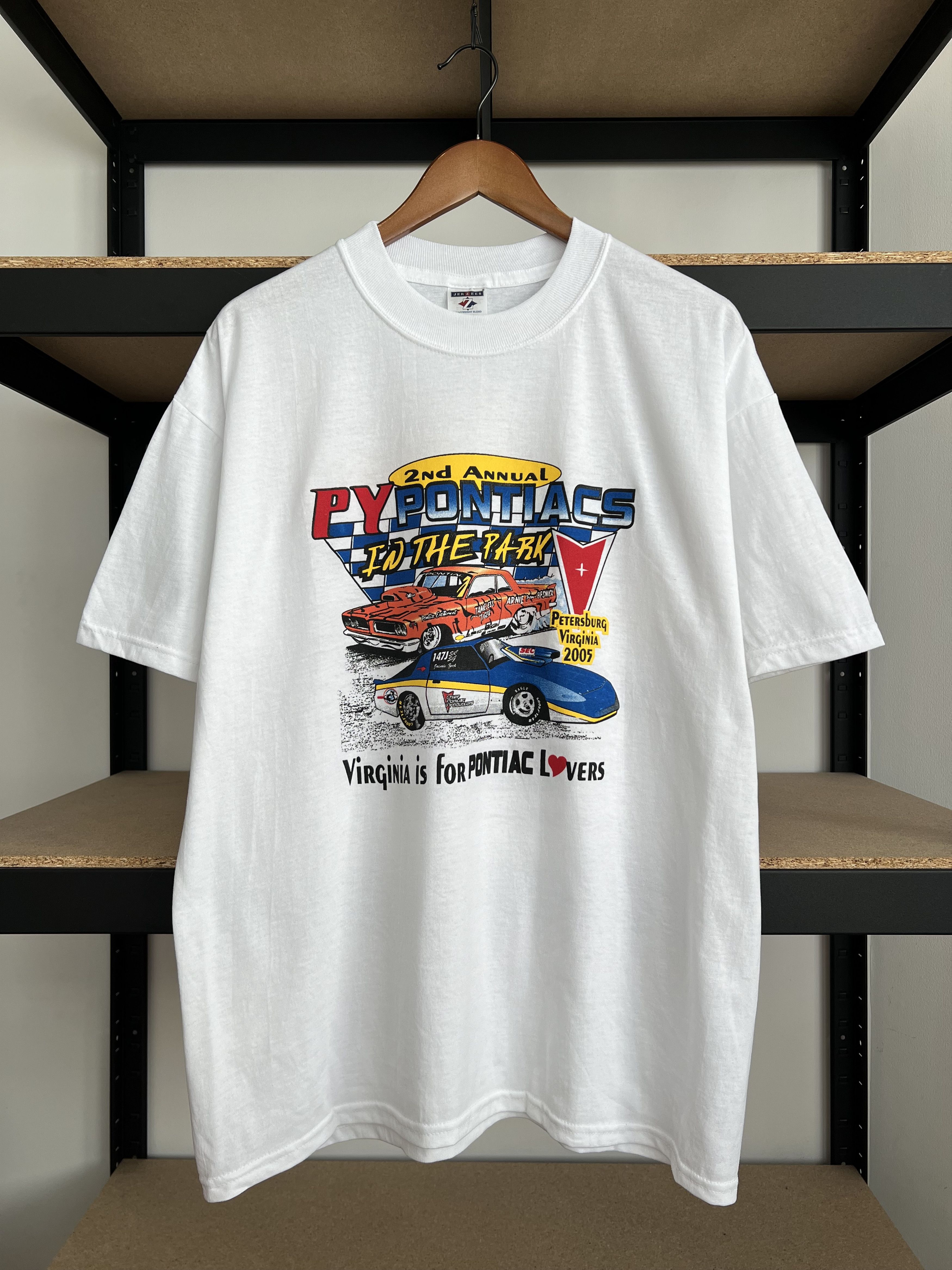 Vintage Vintage 2005 Pontiac Virginia Motorsports Park White T-shirt Size US L / EU 52-54 / 3 - 1 Thumbnail
