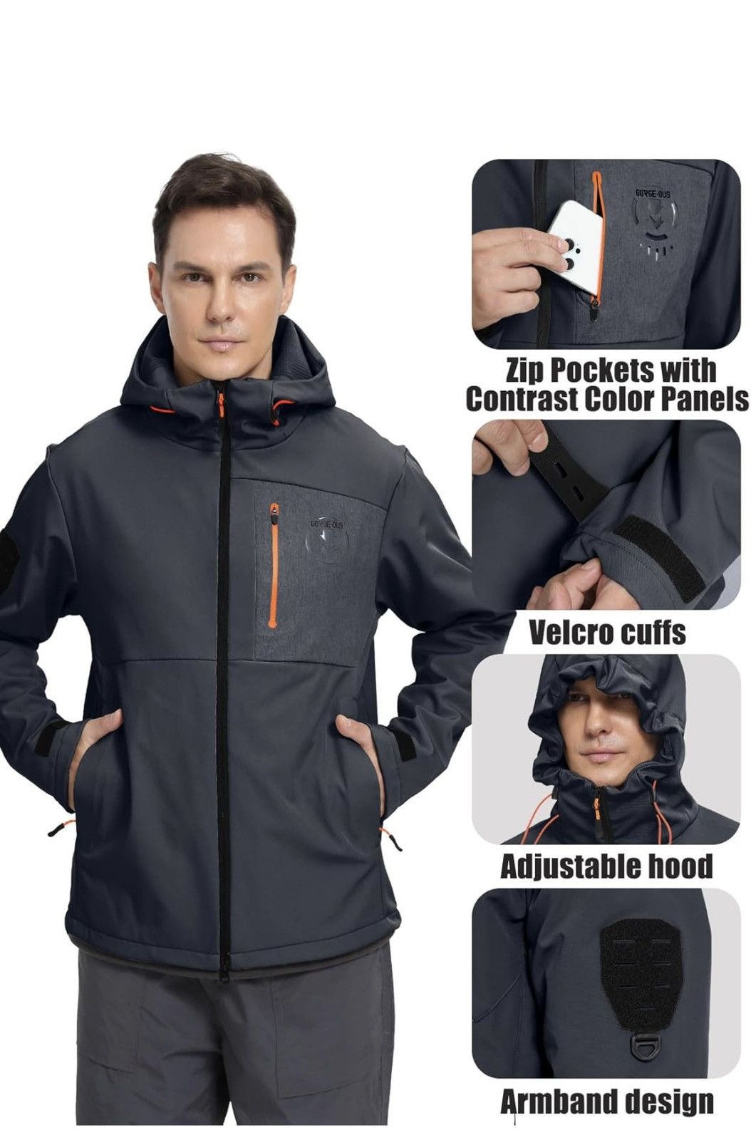 Other Men's Jacket Lightweight Waterproof Insulated Rain Jacket Size US S / EU 44-46 / 1 - 3 Thumbnail