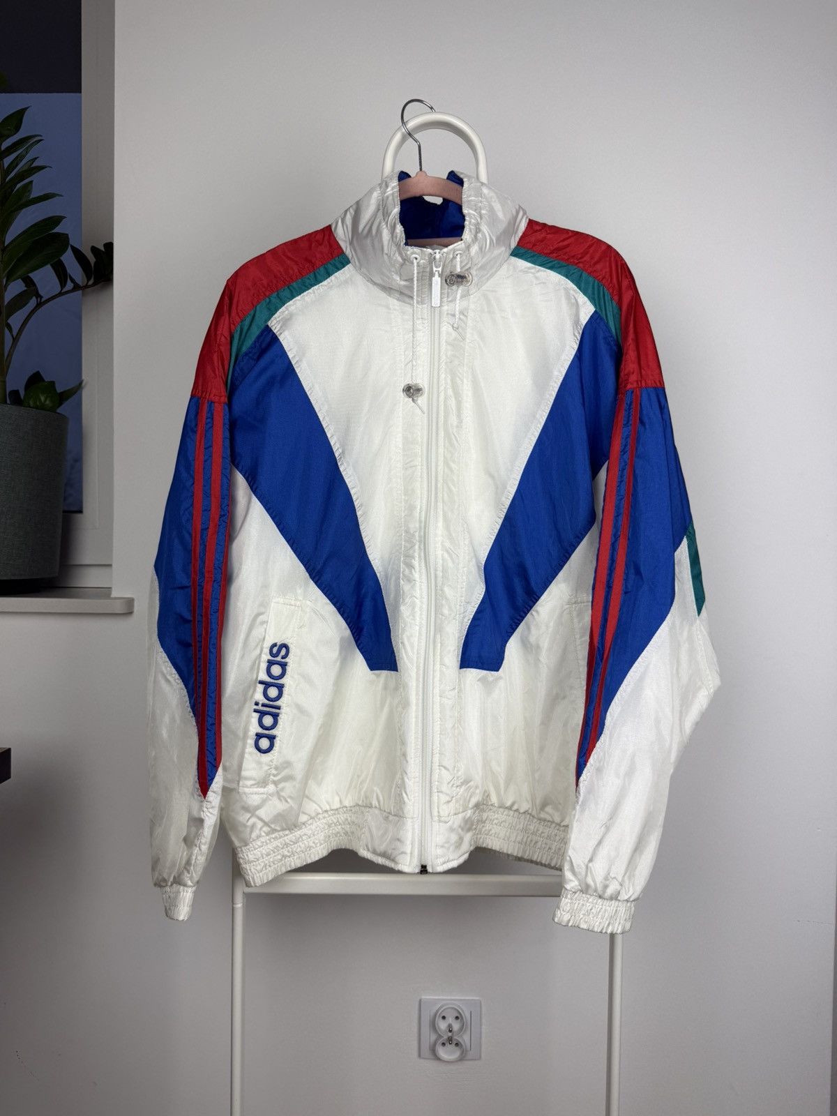 Adidas × Vintage Vintage 90's Adidas Suisse Olympic Track jacket Size US M / EU 48-50 / 2 - 1 Thumbnail