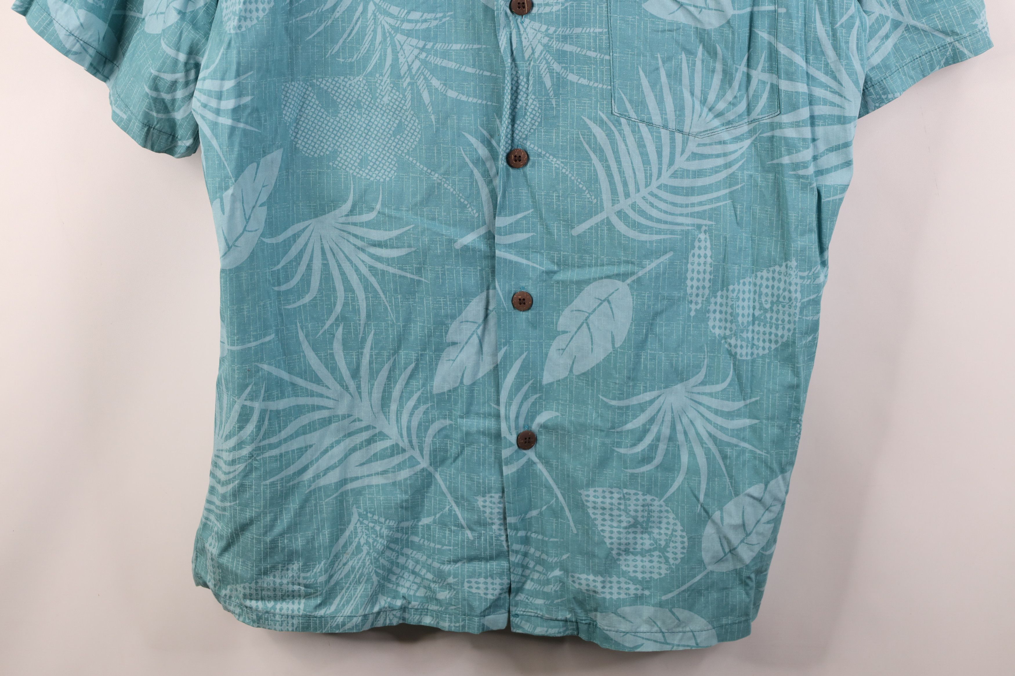 Vintage Vintage 90s Streetwear Leaf Beach Luau Hawaiian Button Shirt Size US XL / EU 56 / 4 - 3 Thumbnail