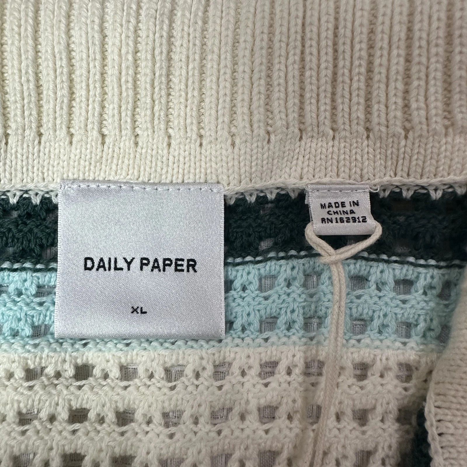 Daily Paper Daily Paper CROCHET V-NECK SWEATER SZ XL Size US XL / EU 56 / 4 - 5 Thumbnail