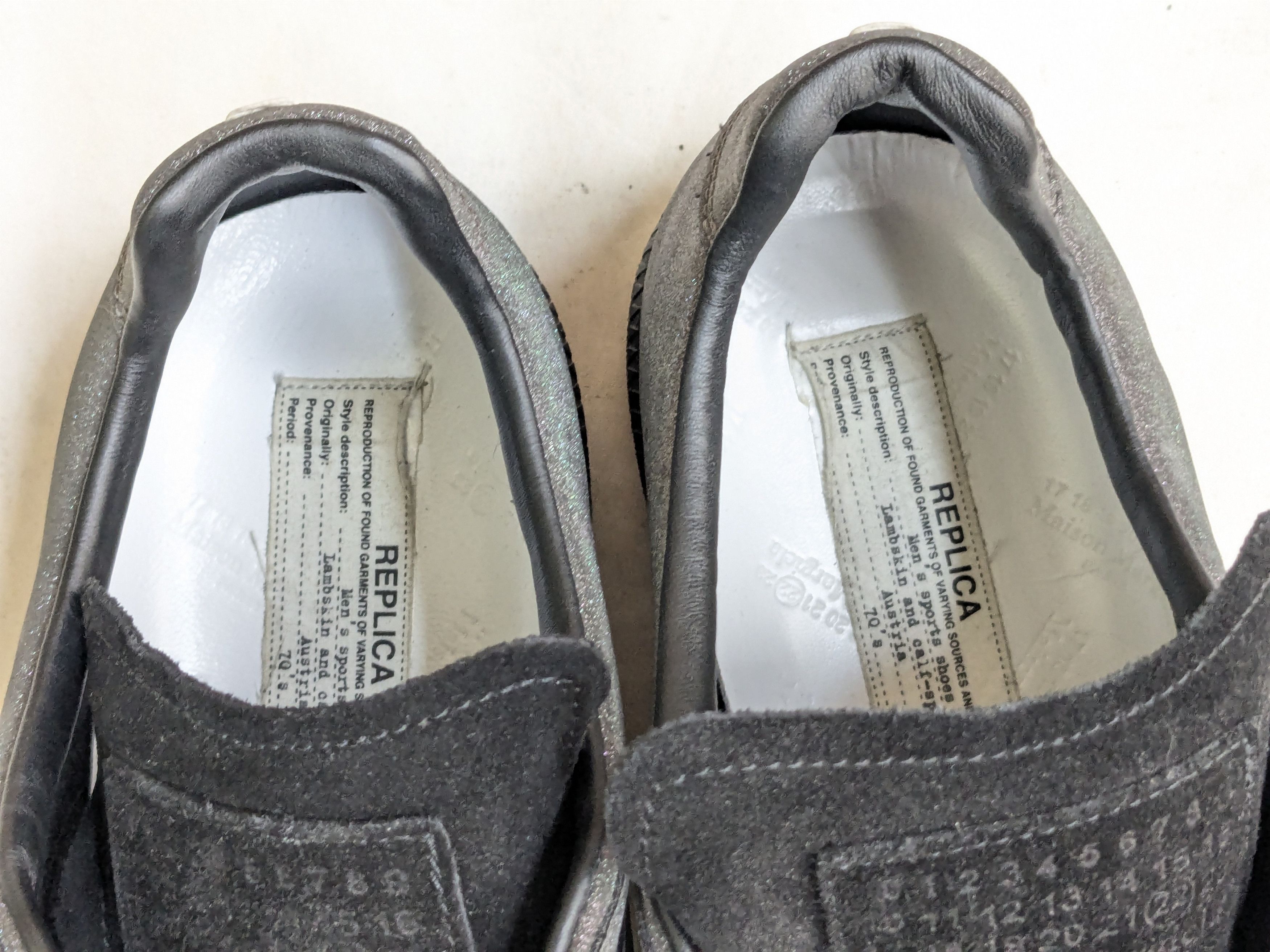 Maison Margiela Maison Margiela GAT Replica Glitter Black 12 45 Low Tops Size US 12 / EU 45 - 9 Thumbnail