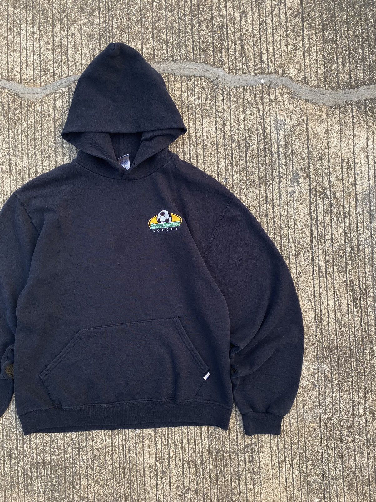 Russell Athletic × Vintage Vintage Black Russell Athletic Hoodie Size US S / EU 44-46 / 1 - 3 Thumbnail