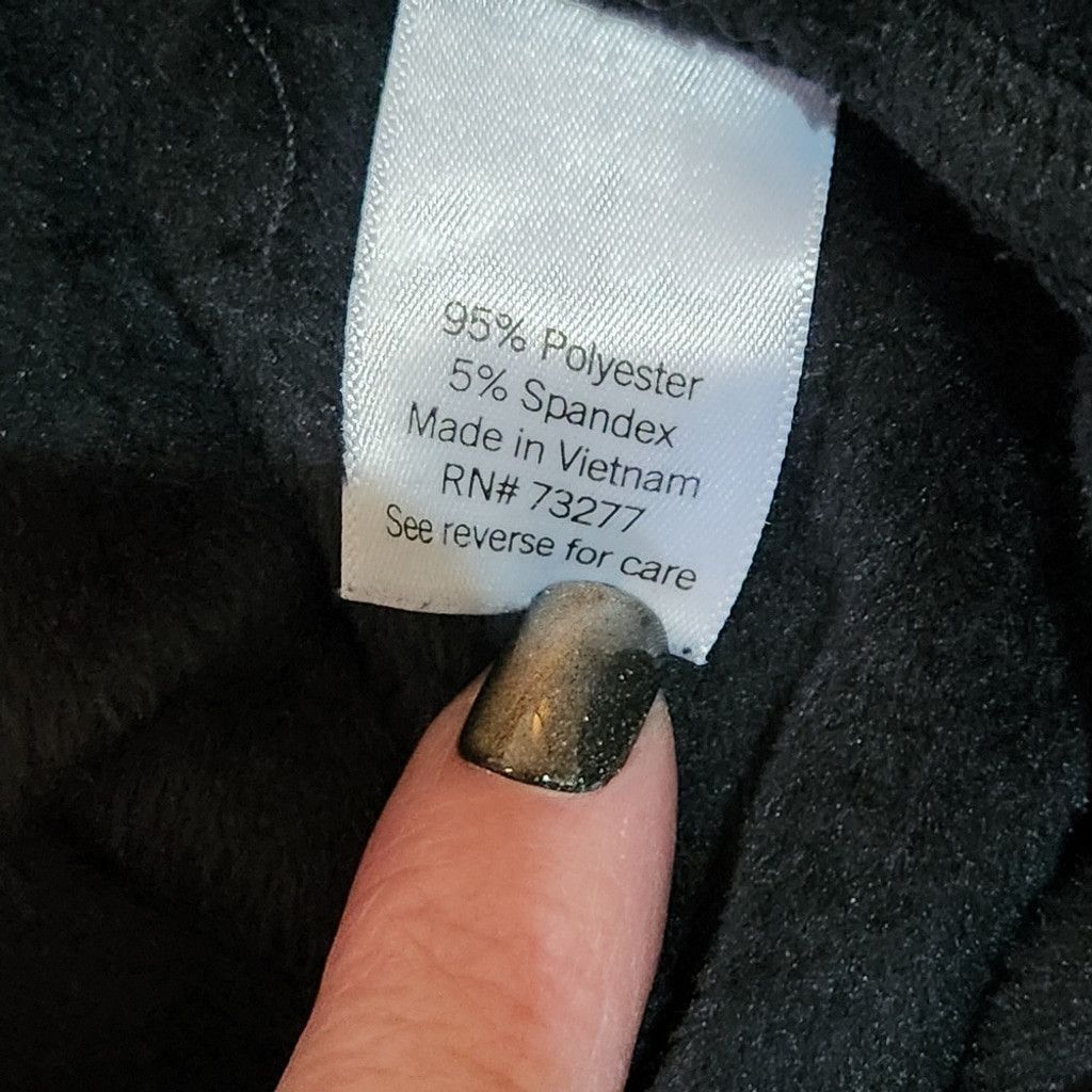 Croft & Barrow Croft & Barrow Womens Black Velour Pants Size S Size 27" / US 4 / IT 40 - 3 Thumbnail