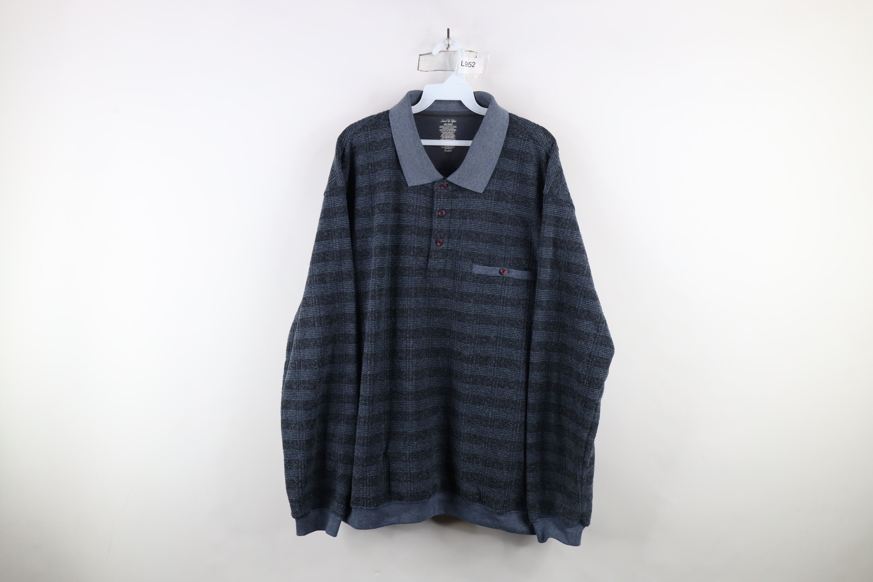 Vintage Vintage 90s Streetwear Fleece Collared Pullover Sweater Size US XXL / EU 58 / 5 - 1 Thumbnail