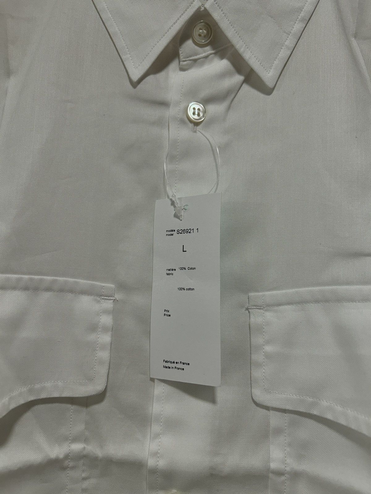 Comme des Garcons Homme Plus COMME DES GARCONS shirt boy short sleeve s/s 18 white Size US L / EU 52-54 / 3 - 2 Thumbnail