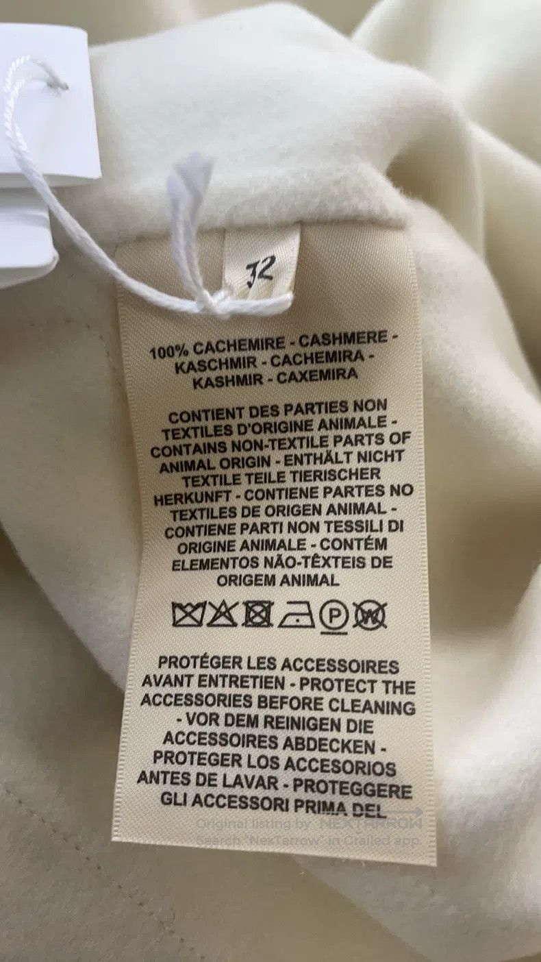 Hermes Hermes White Sleeveless Cashmere Coat Size M / US 6-8 / IT 42-44 - 4 Thumbnail