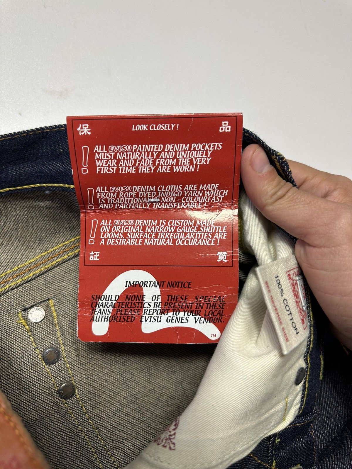 Evisu Vintage Evisu Embroidered Seagull Selvedge Jeans Size US 28 / EU 44 - 10 Thumbnail