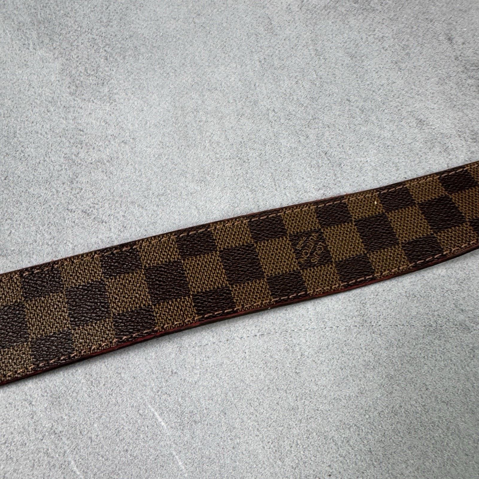 Louis Vuitton Louis Vuitton Check Men Leather Belt Size 34 Size 34 - 7 Thumbnail