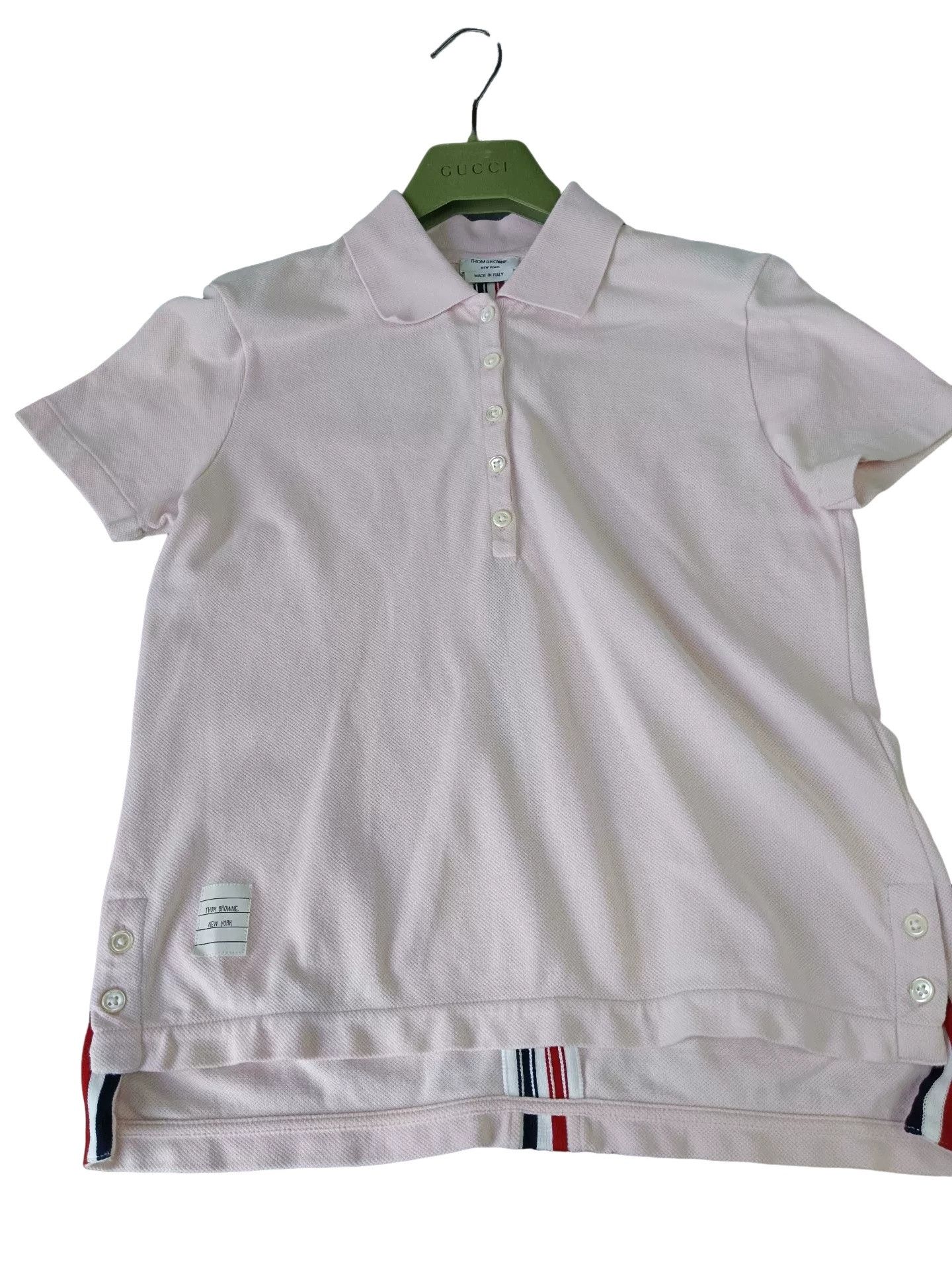 Thom Browne Thom Browne Back Stripe Polo Shirt US XXS Size US XXS / EU 40 - 1 Thumbnail