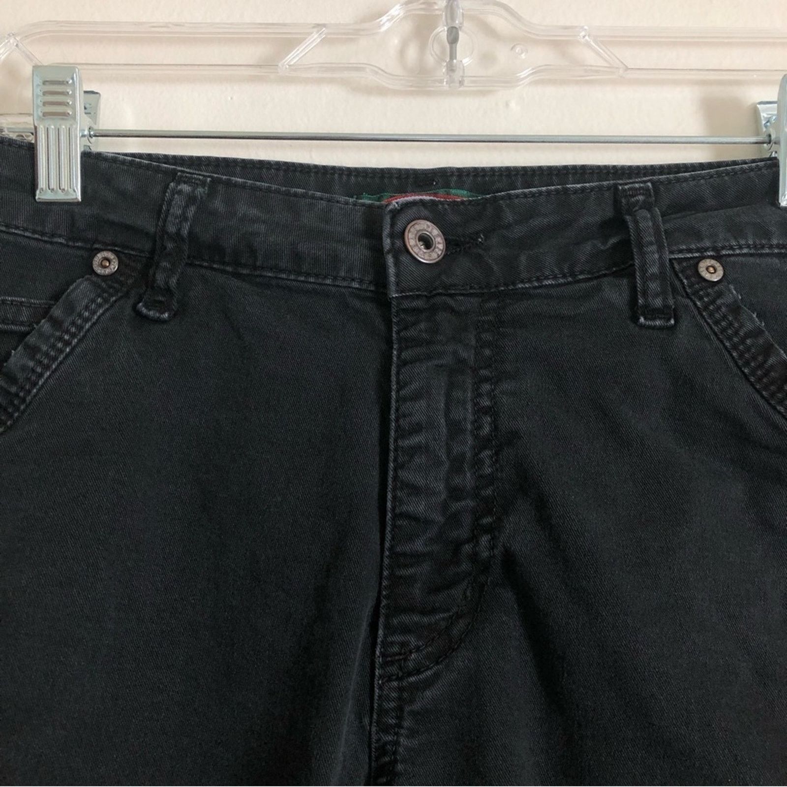 Other Please Made in Italy Black Denim Straight Leg Mid Rise Jeans Size 27" / US 4 / IT 40 - 6 Thumbnail