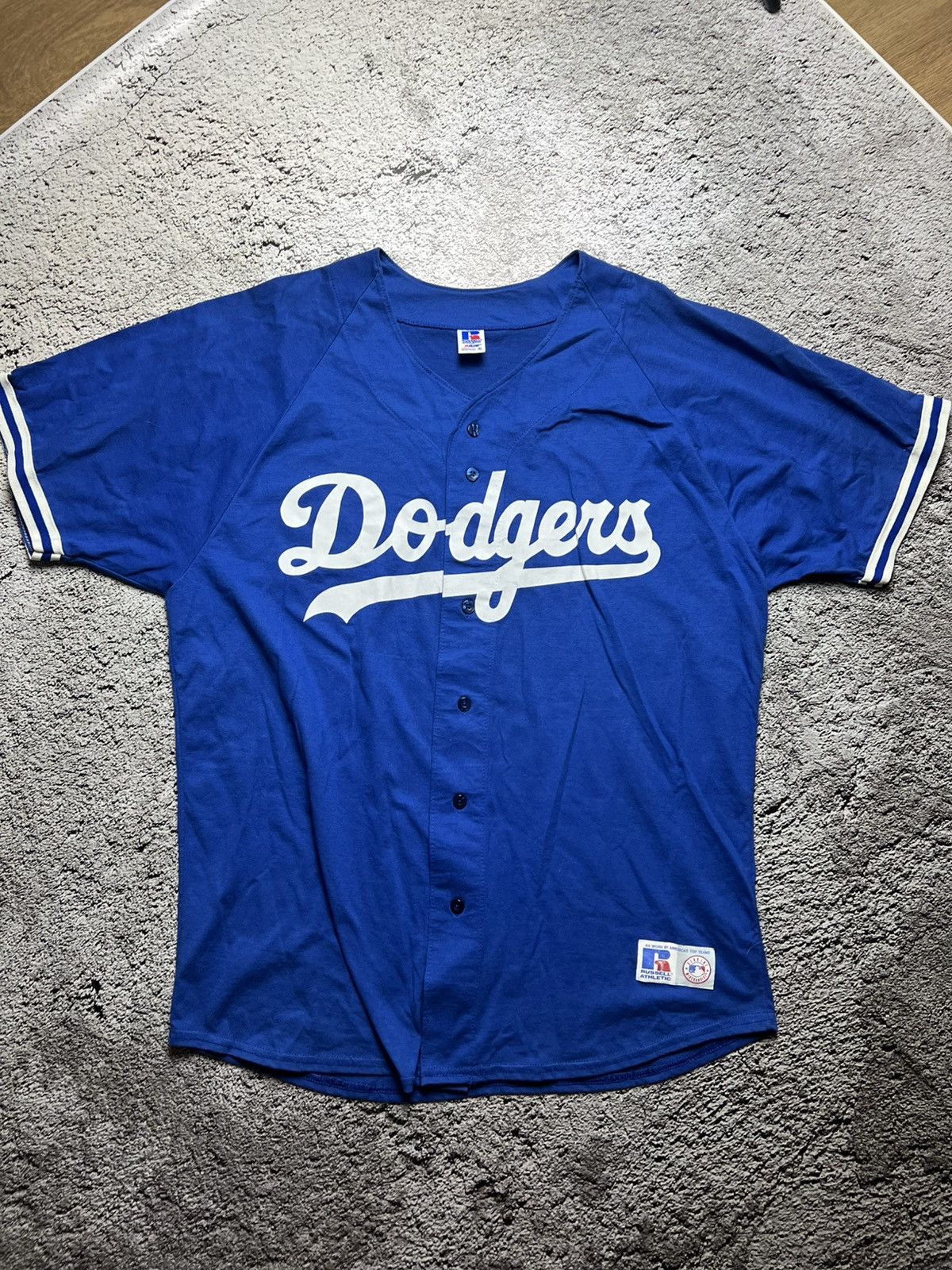 Russell Athletic VTG 90’s Los Angeles Dodgers MLB russell athletic jersey USA Size US XL / EU 56 / 4 - 1 Thumbnail