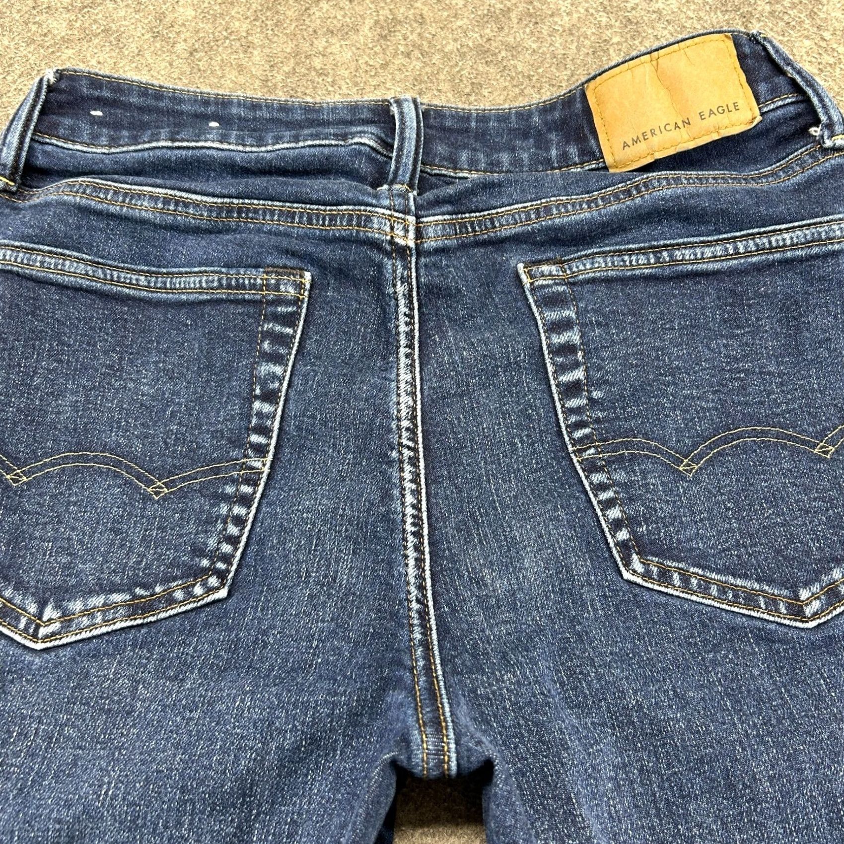 American Eagle Outfitters American Eagle Jeans Mens 29x30 Blue Slim Denim Aiflex Plus Relaxed Straight 5-Pocket Logo Size US 29 - 7 Thumbnail