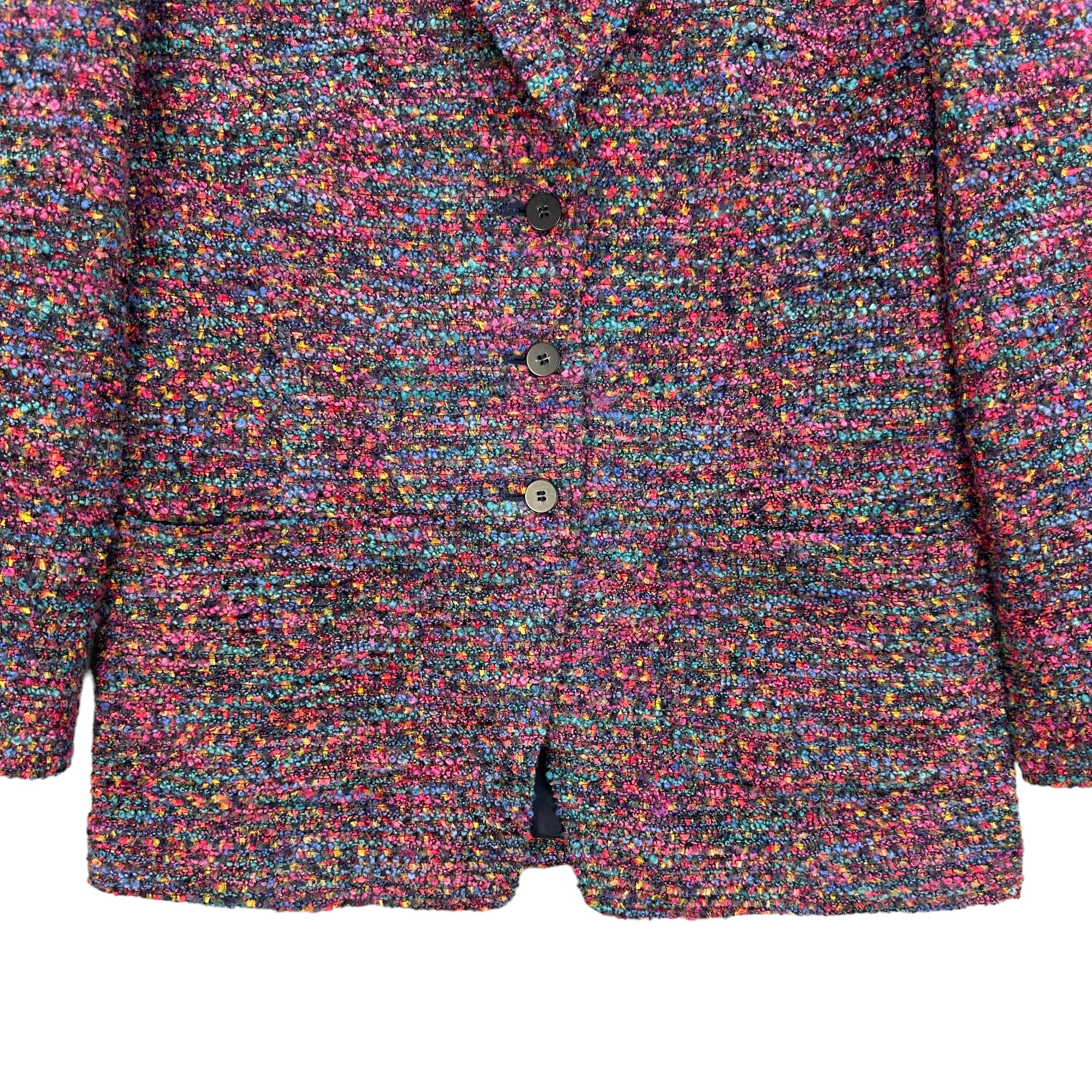 Japanese Brand HISASHI HOSONO TWEED JACKET #7964-193 Size S / US 4 / IT 40 - 3 Thumbnail